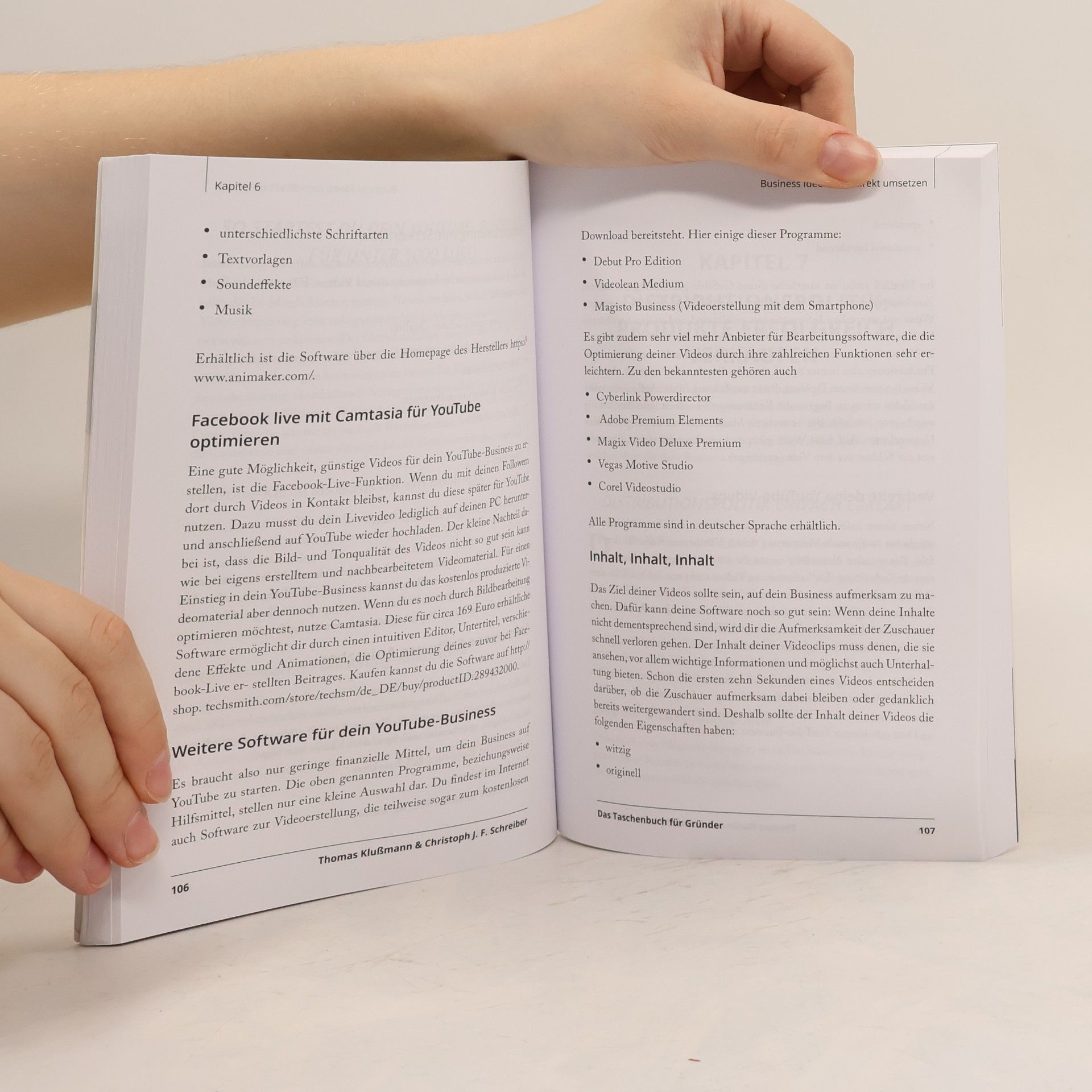 Thomas Klußmann Das Taschenbuch für Gründer