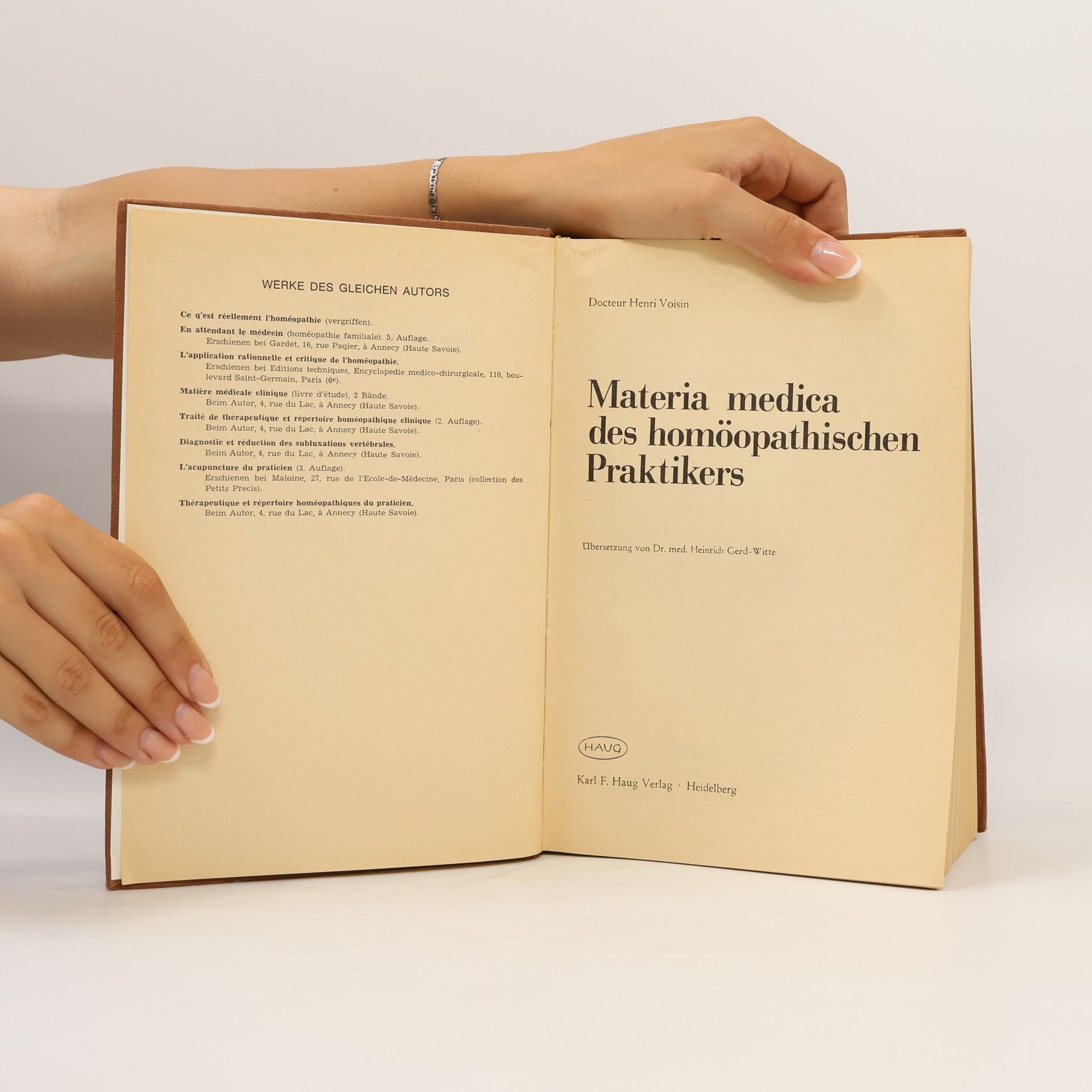 Henri Voisin Materia medica des homöopathischen Praktikers