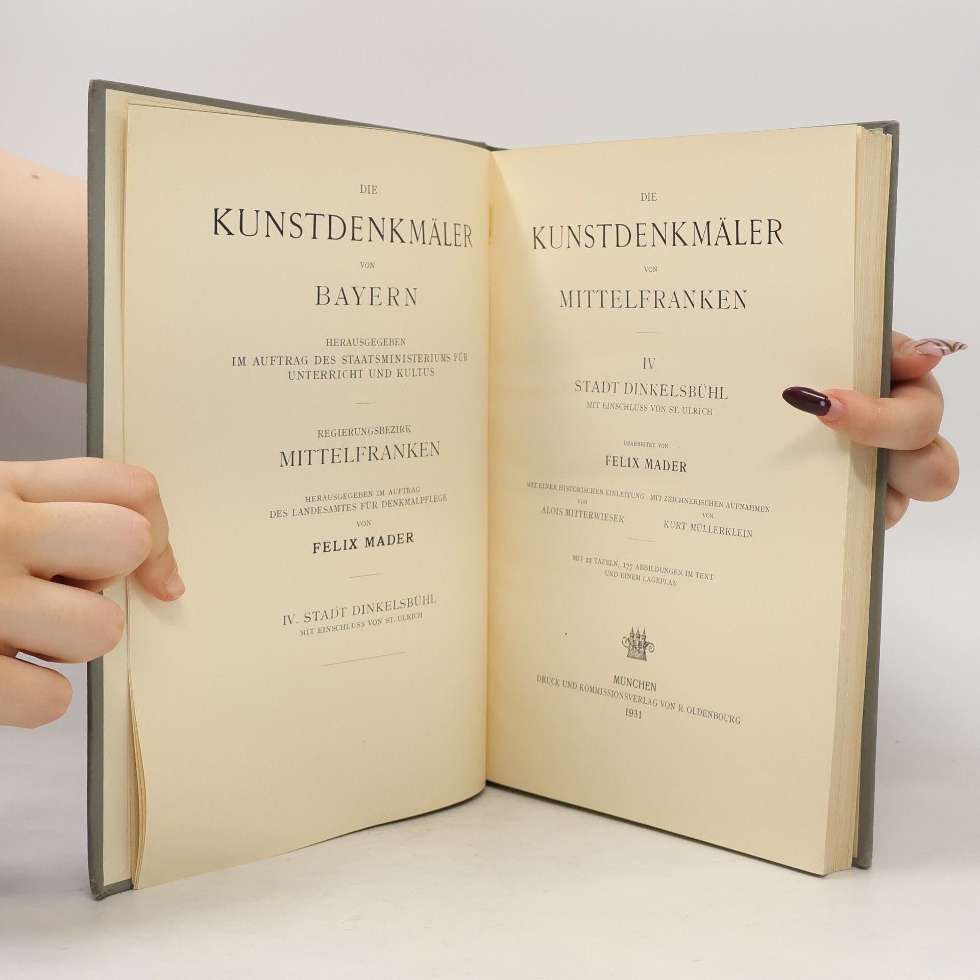 Autorenkollektiv Die Kunstdenkmäler von Bayern IV. Mittelfranken