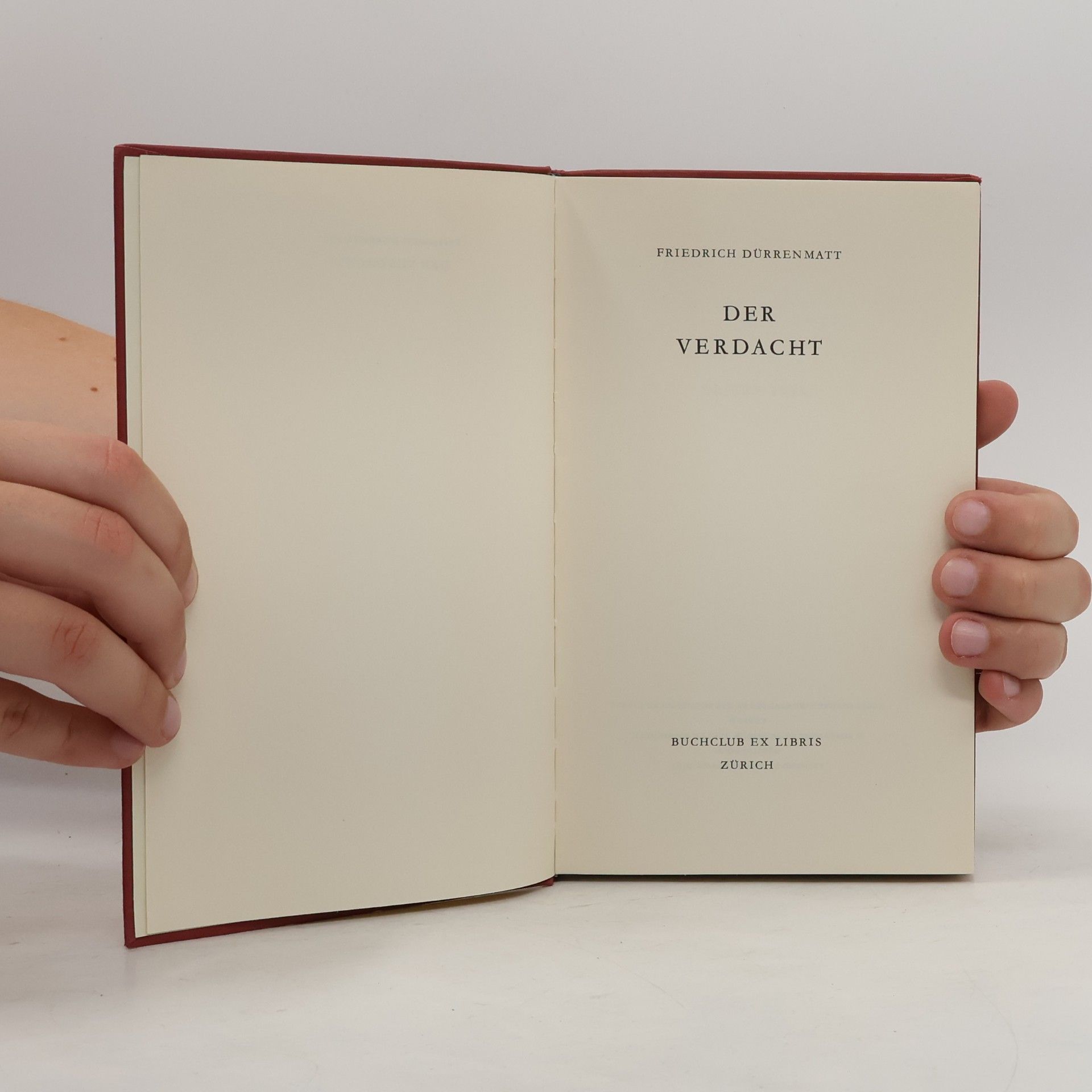 Friedrich Dürrenmatt Der Verdacht