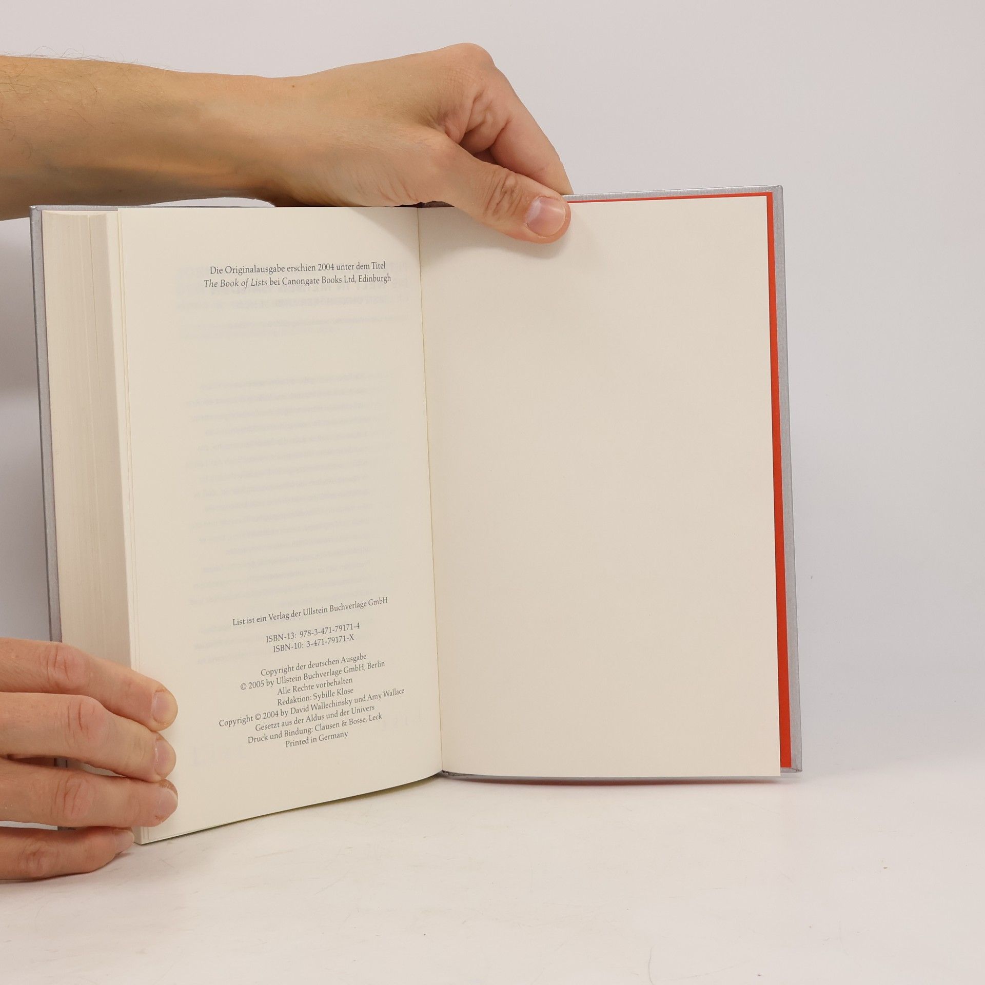 David Wallechinsky Das grosse buch der listen