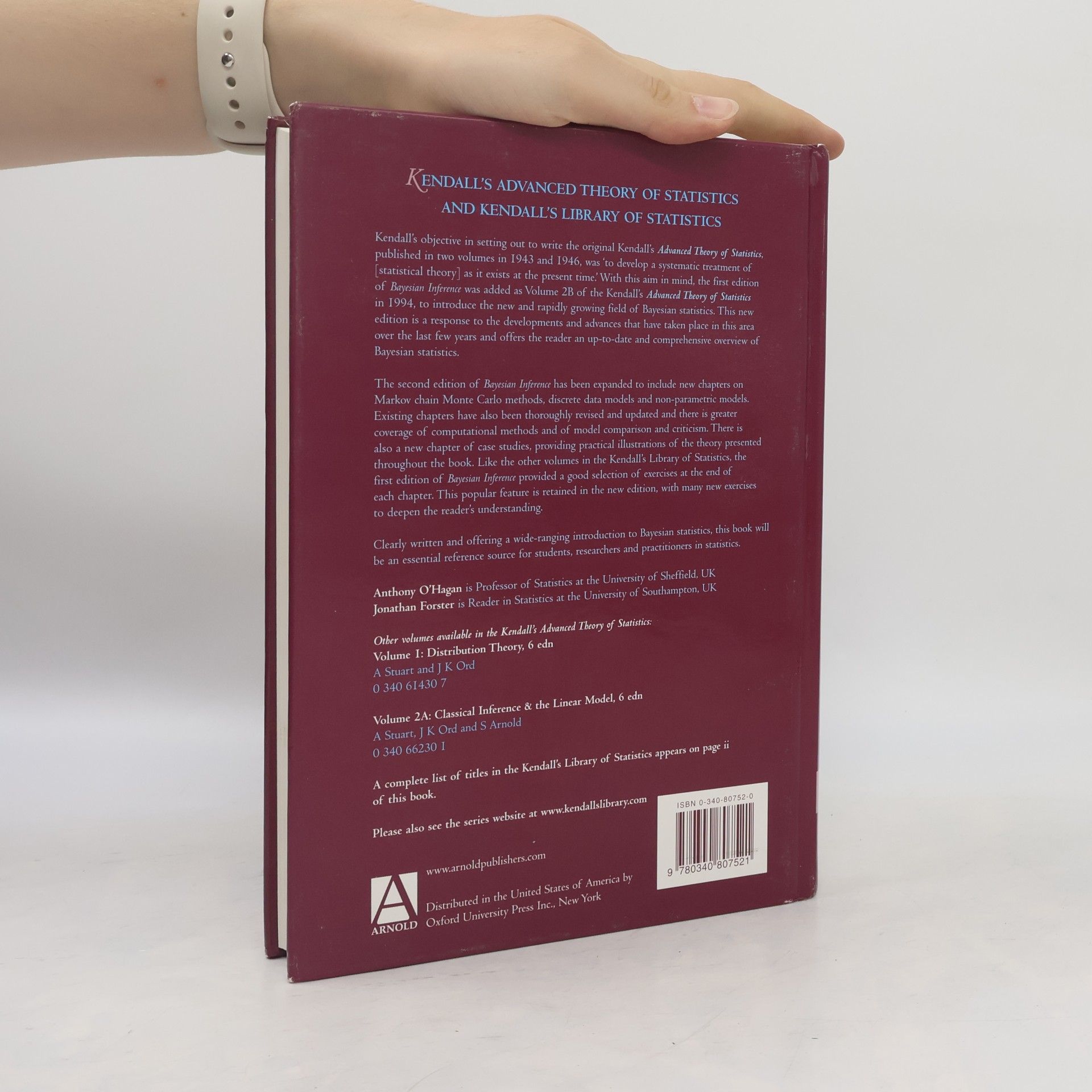 Anthony O'Hagan Kendall's Advanced Theory of Statistics