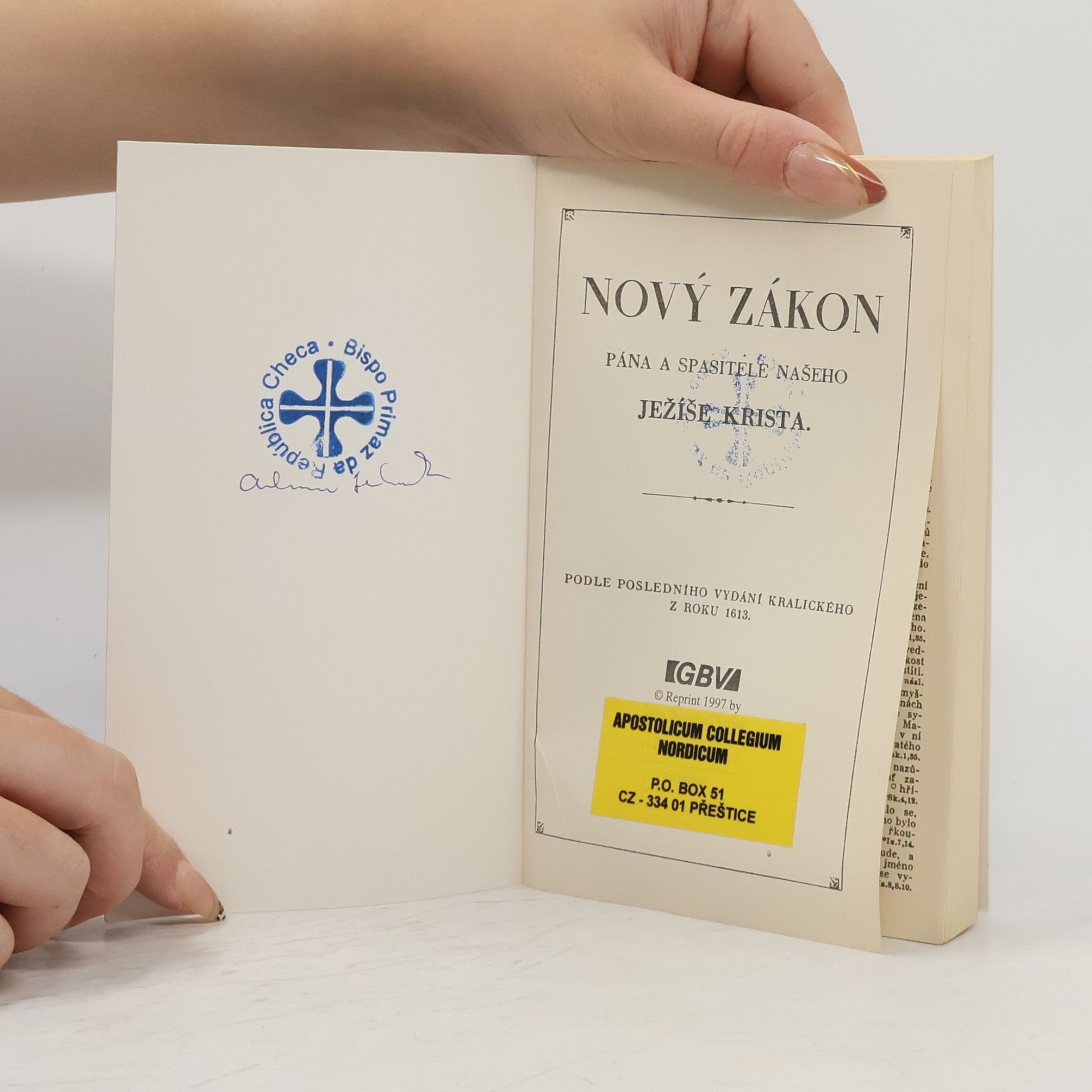 Various authors Nový zákon Pána a Spasitele našeho Ježíše Krista