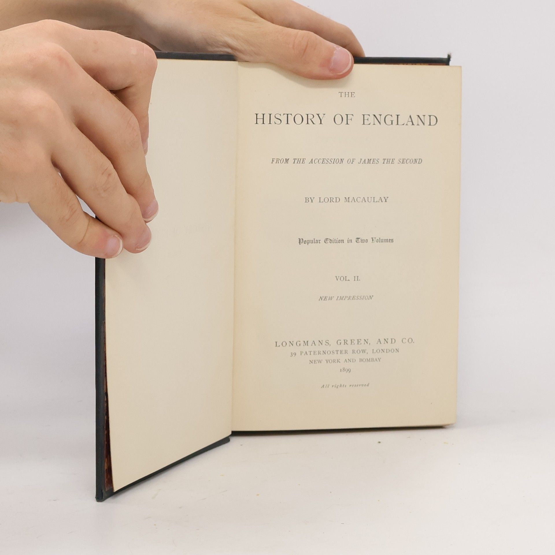Lord Macaulay The History of England