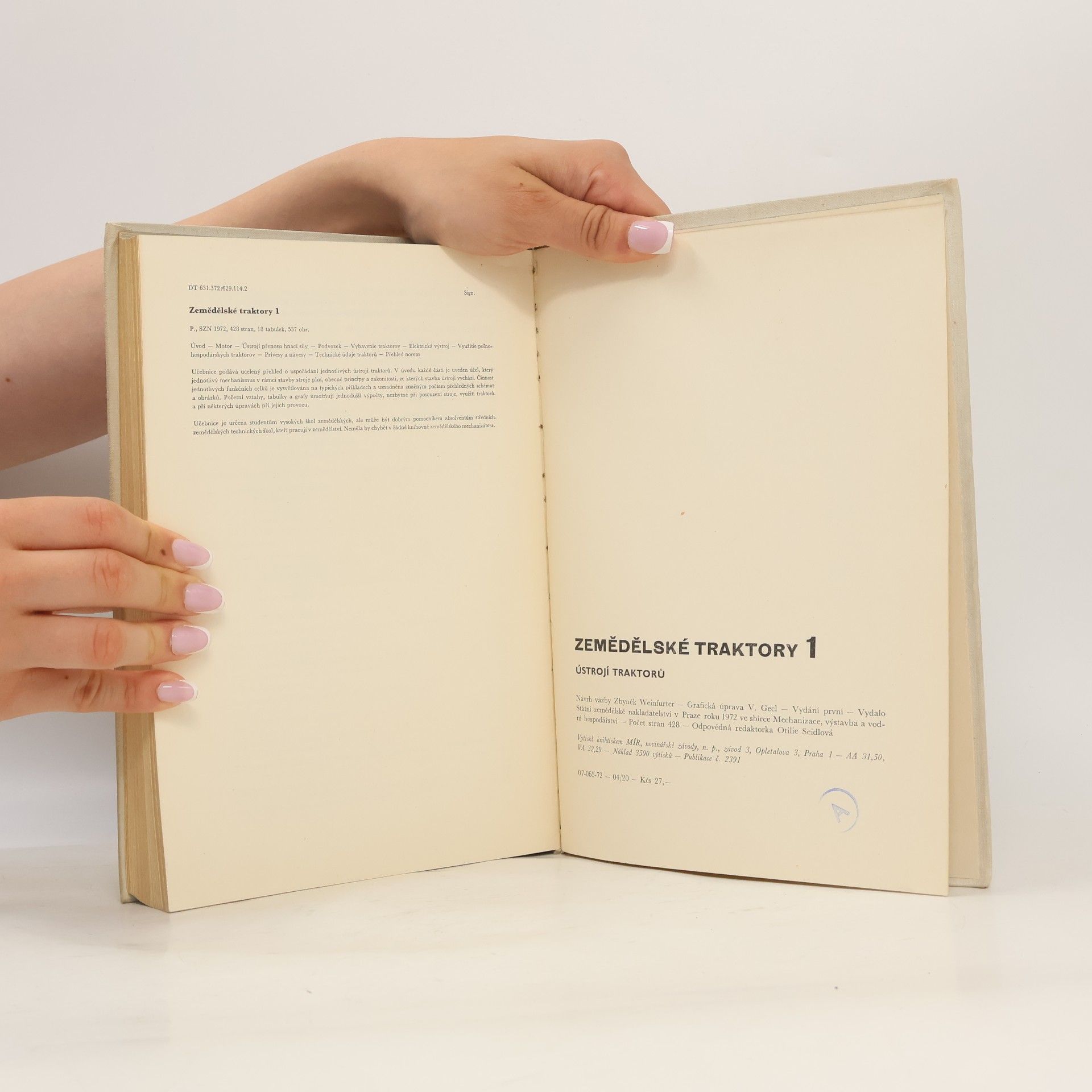 Autorenkollektiv Zemědělské traktory 1. Ústrojí traktorů