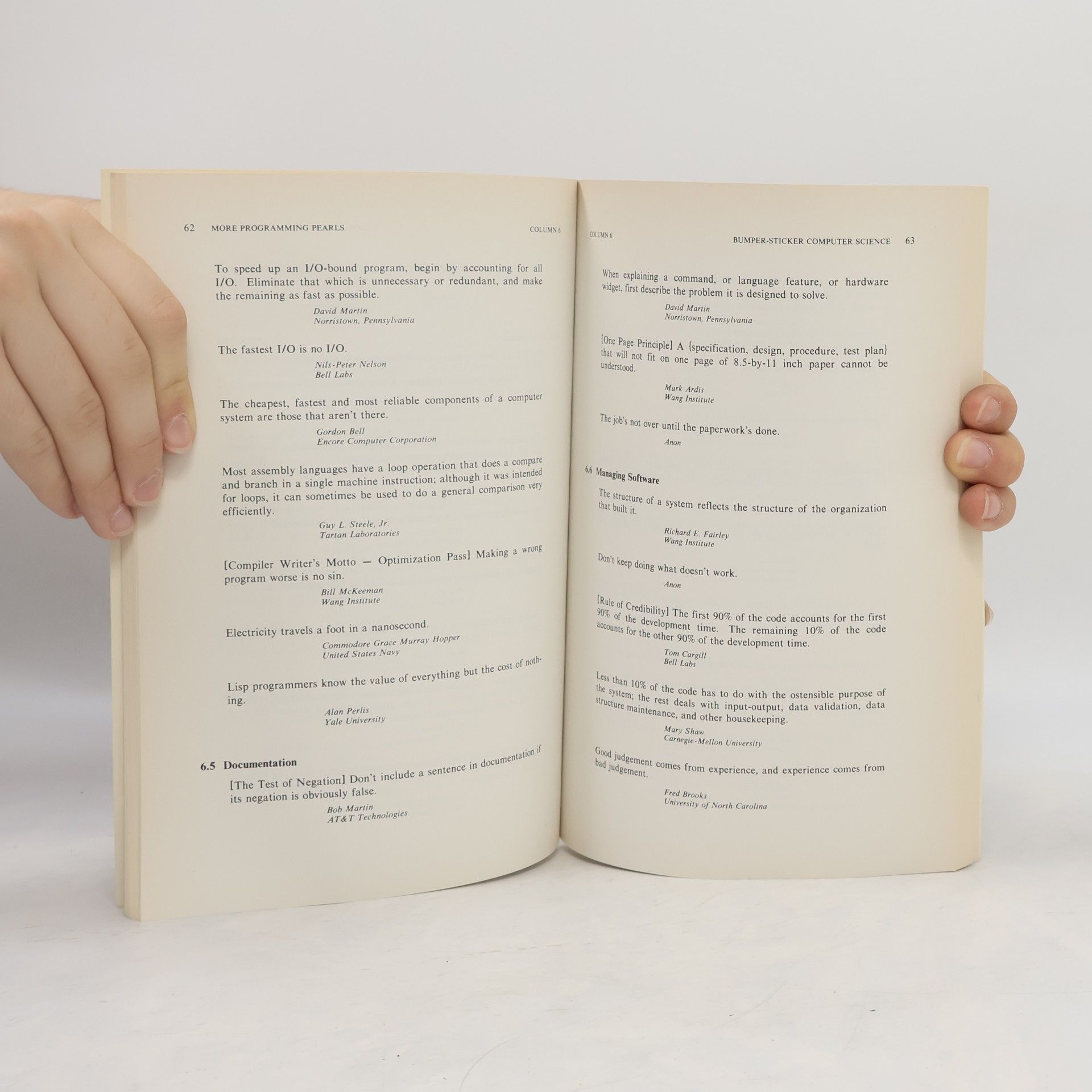 Jon L. Bentley More Programming Pearls