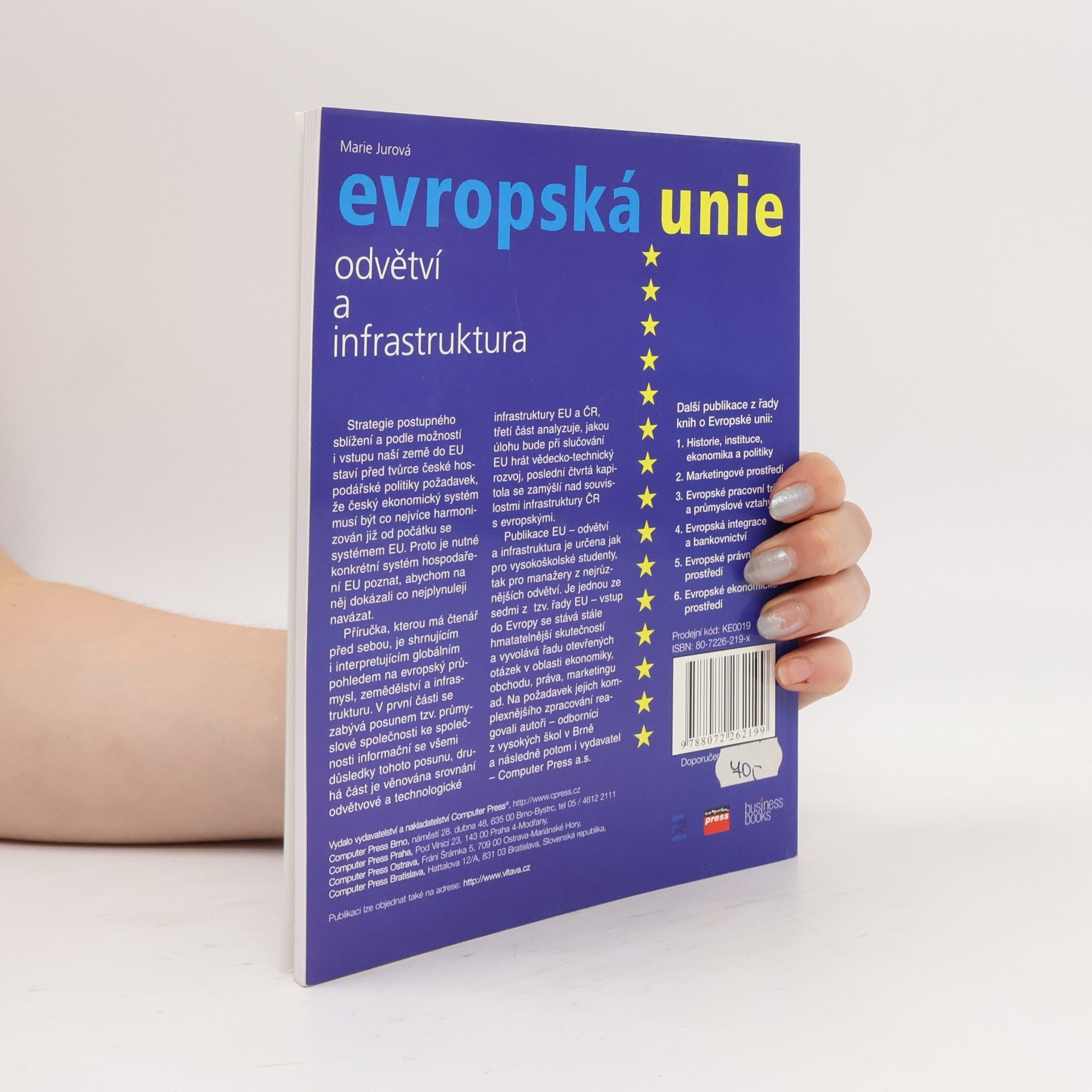 Marie Jurová Evropská unie - odvětví a infrastruktura