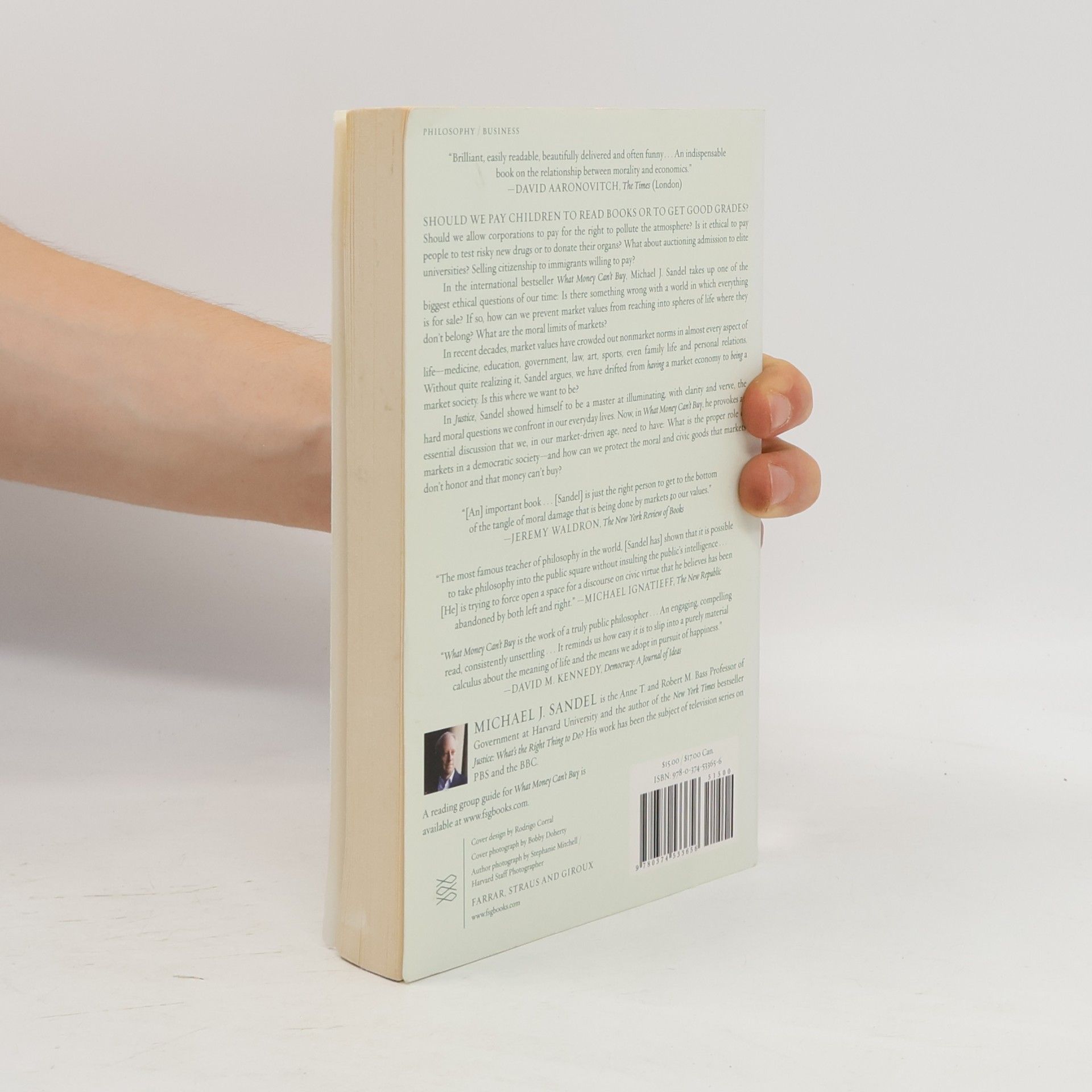 Michael Sandel What Money Can't Buy. Was man für Geld nicht kaufen kann, Englische Ausgabe