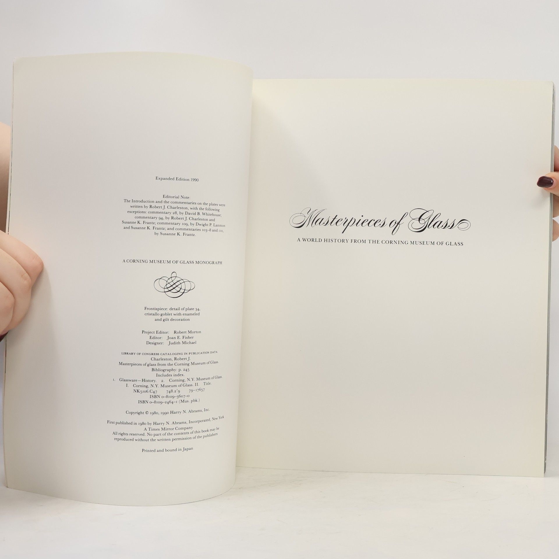 Robert Jesse Charleston A Corning Museum of Glass Monograph: Masterpieces of Glass