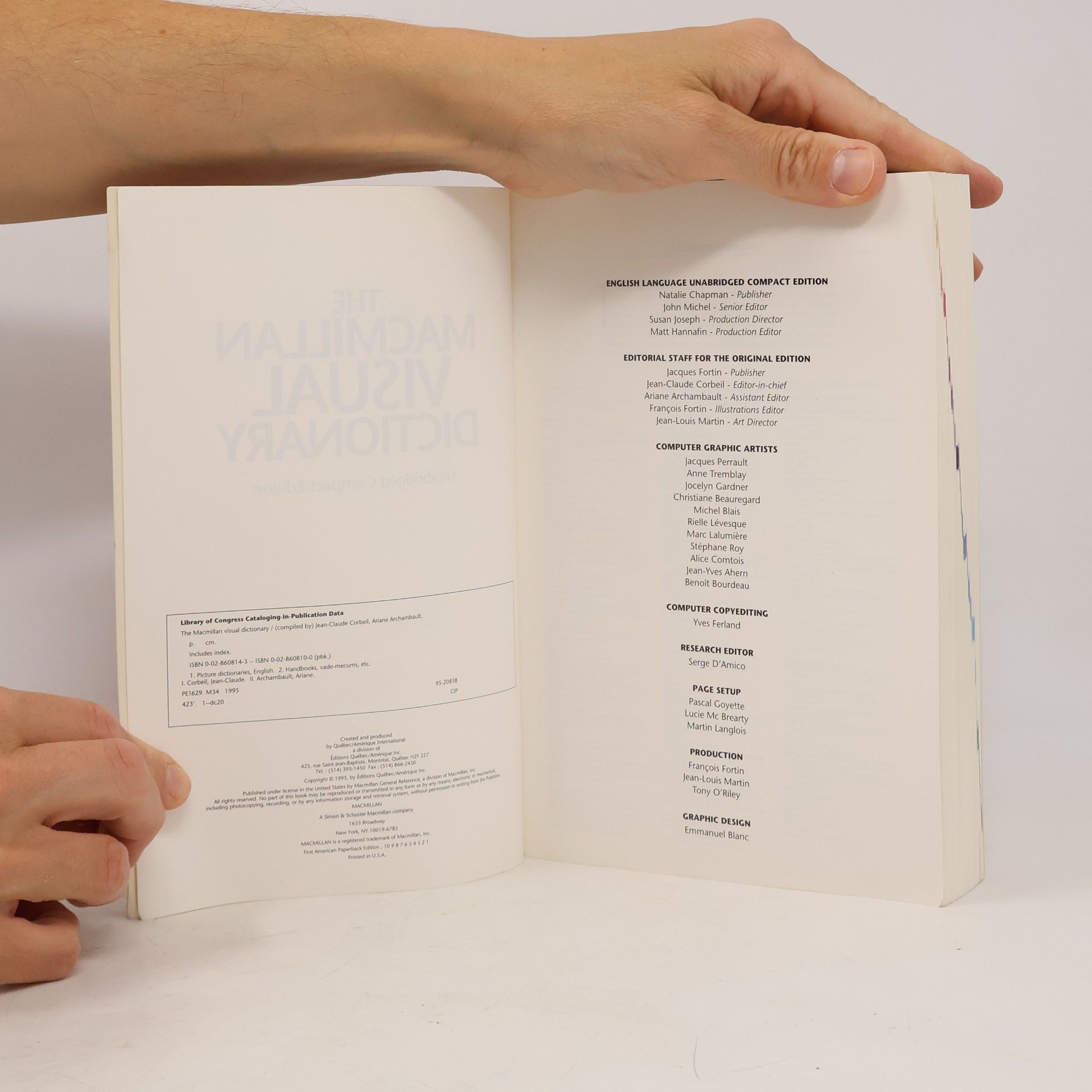 Jean-Claude Corbeil The Macmillan Visual Dictionary