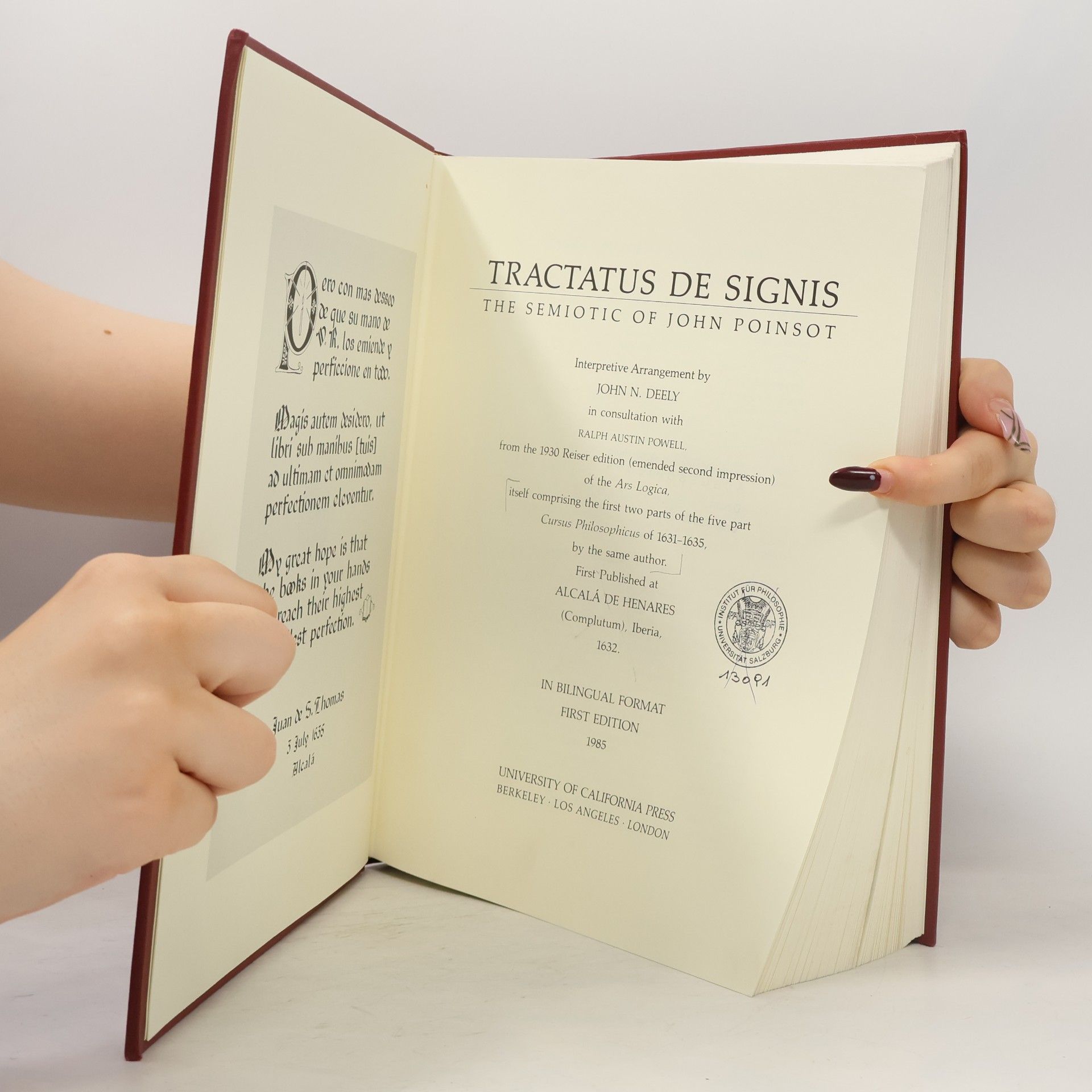 John of St. Thomas Tractatus De Signis