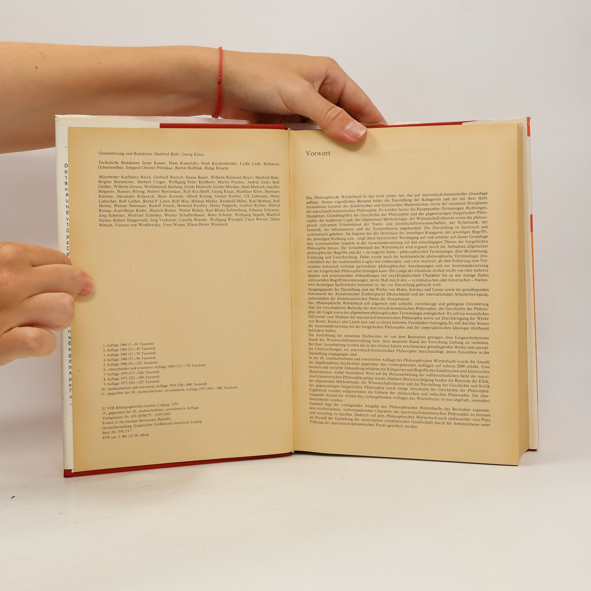 Manfred Buhr Philosophisches Wörterbuch 1