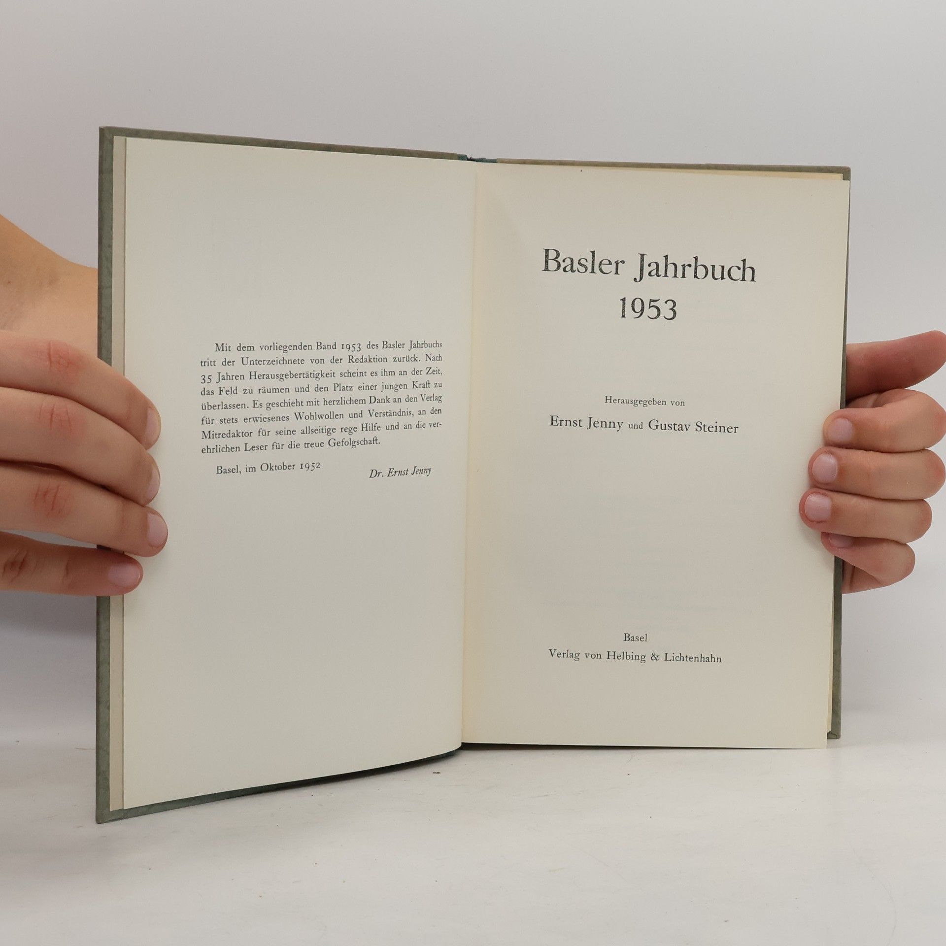 Various authors Basler Jahrbuch 1953