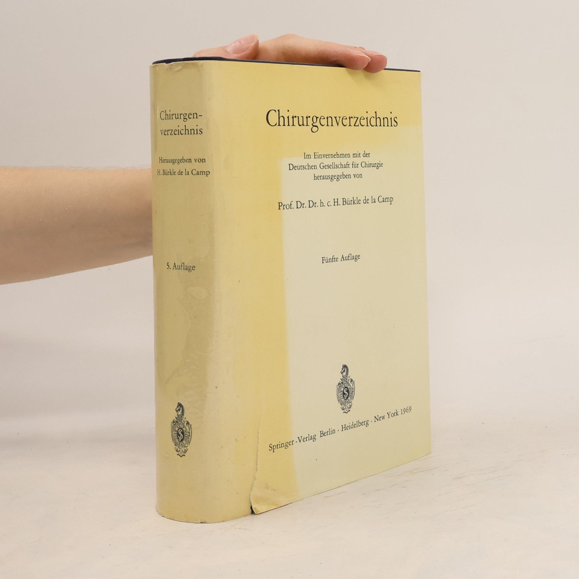 H. Bürkle de la Camp Chirurgenverzeichnis
