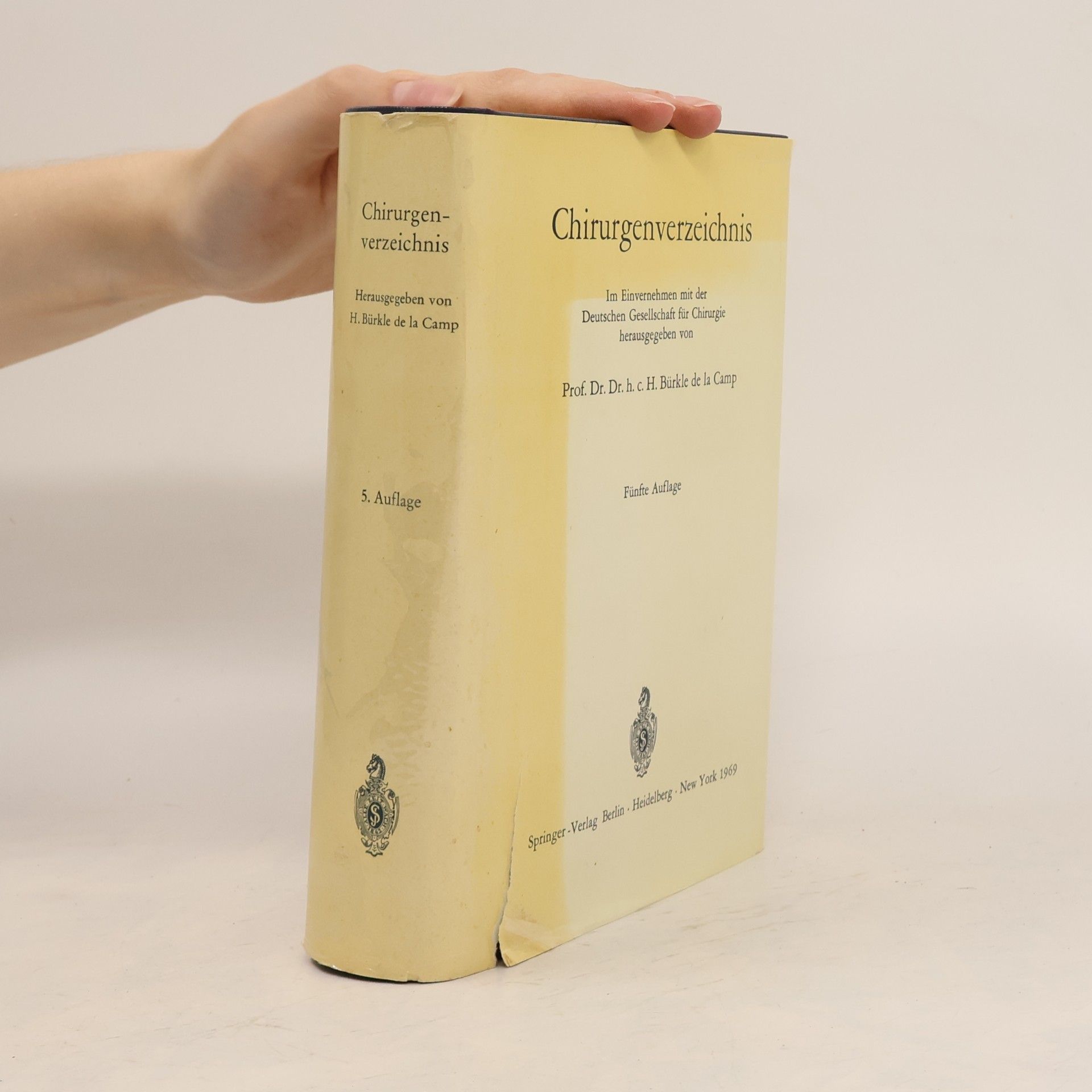 H. Bürkle de la Camp Chirurgenverzeichnis