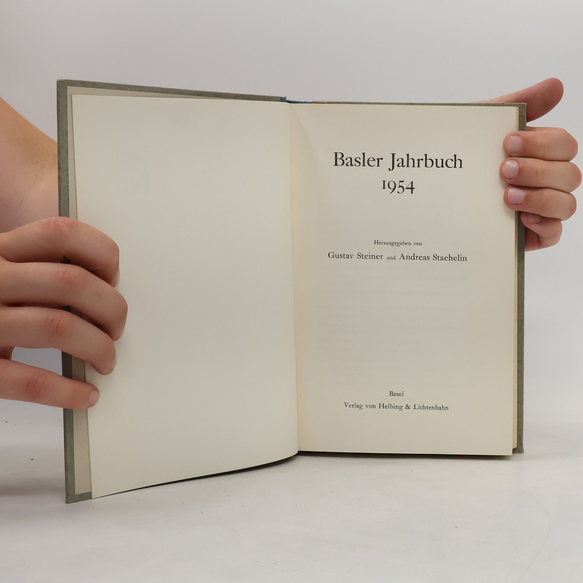 Gustav Steiner Basler Jahrbuch 1954