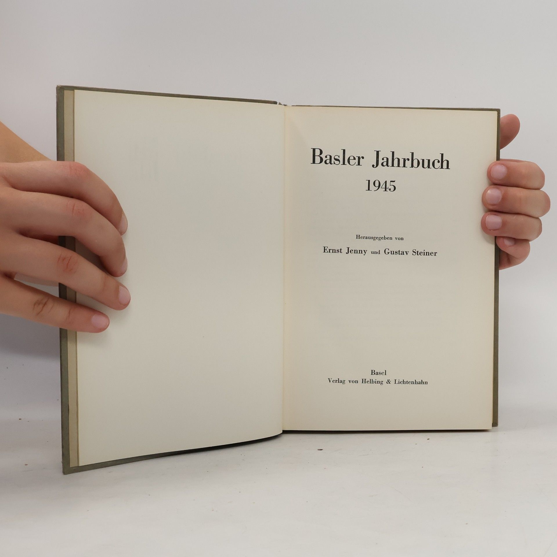Ernst Jenny Basler Jahrbuch 1945