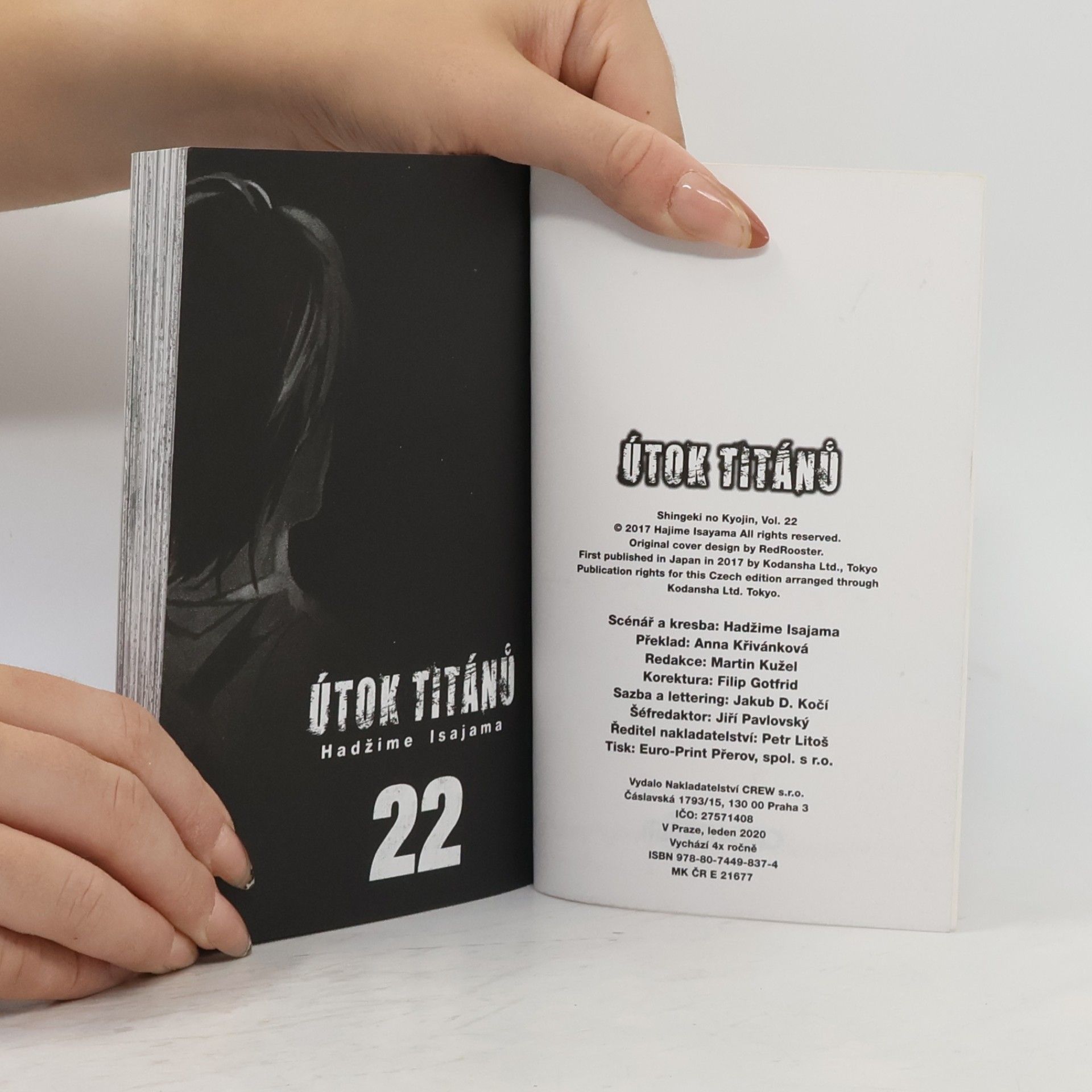 Hajime Isayama Útok titánů 22