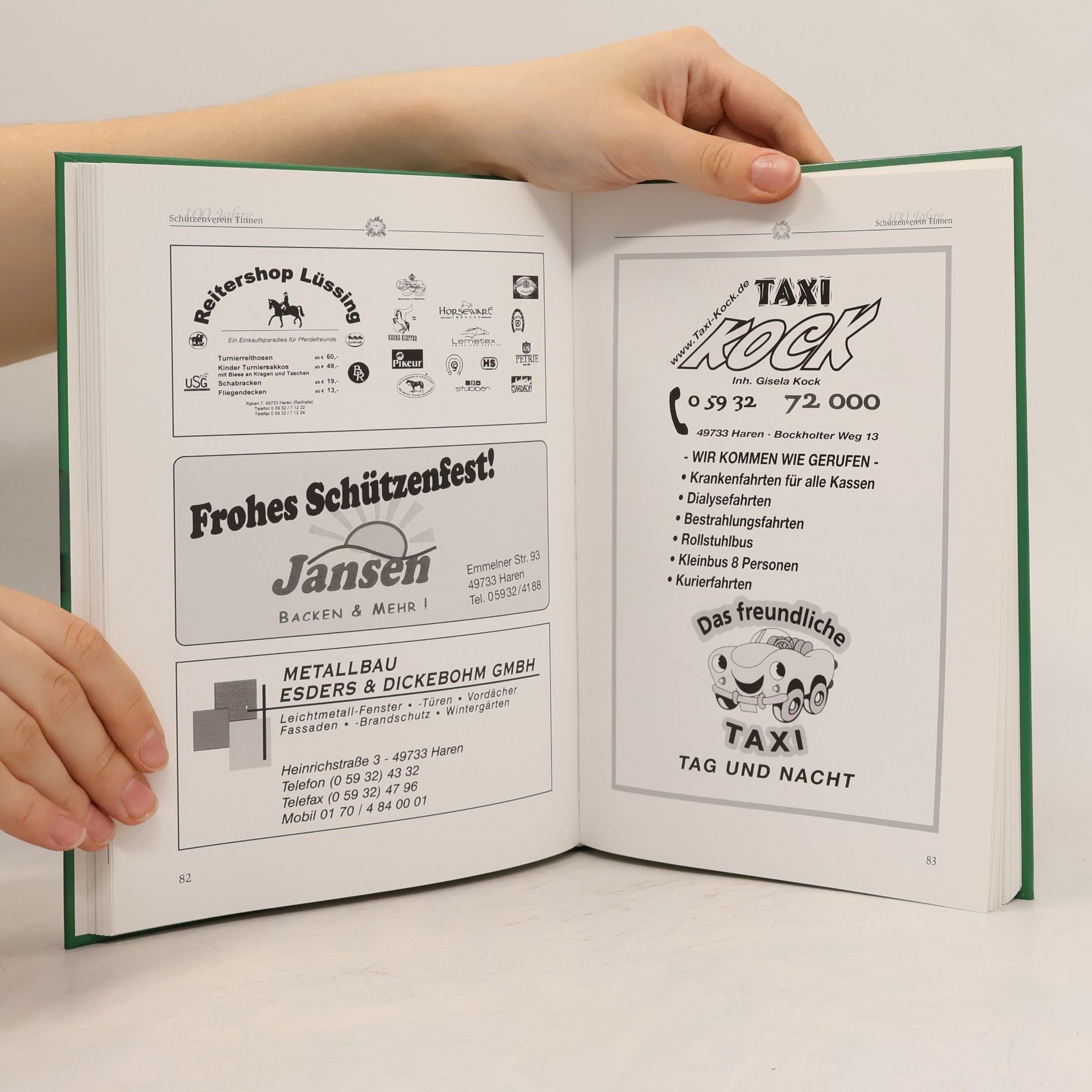 Autorenkollektiv 100 jahre Schützenverein St. Bernadus Tinnen