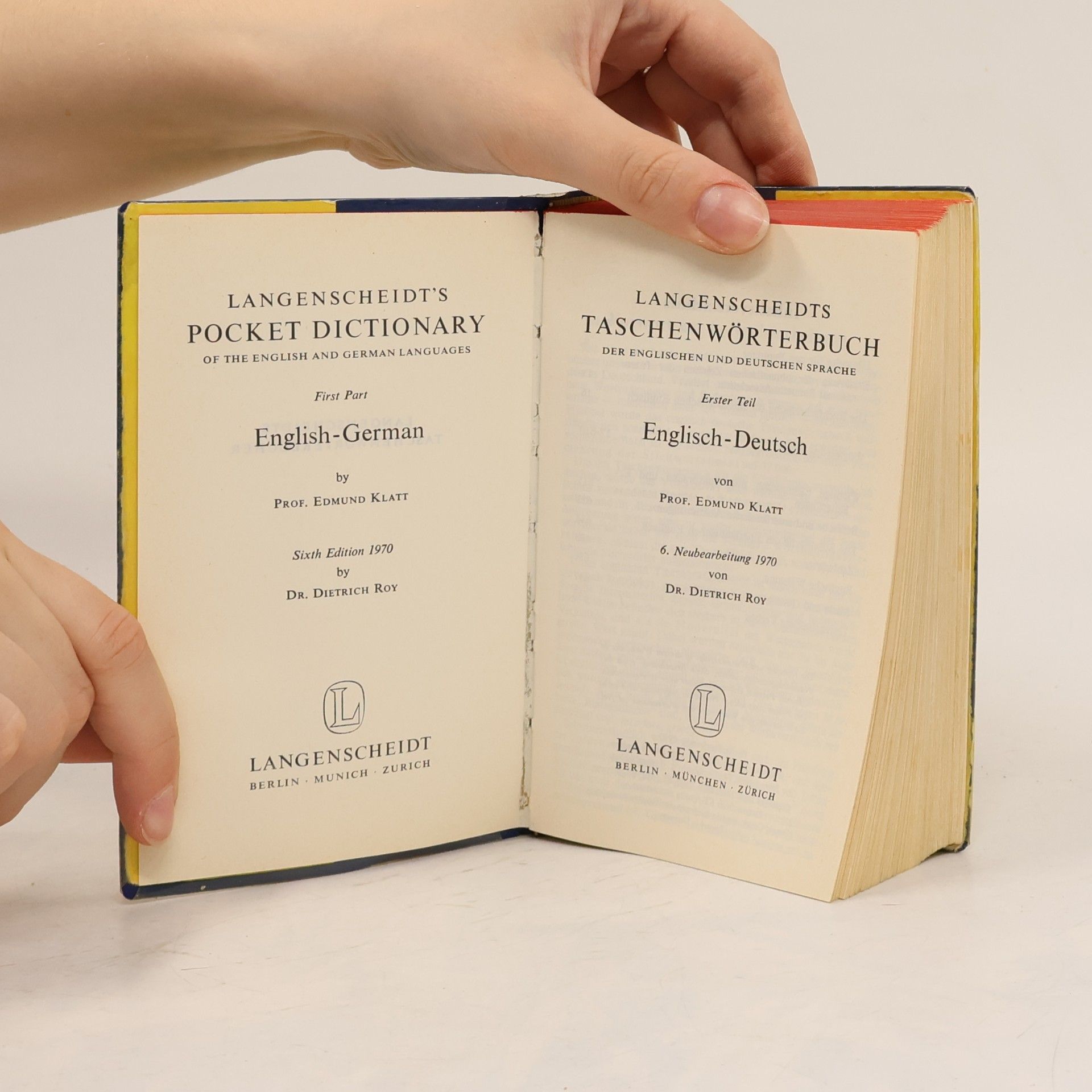 Kolektiv autorů Langenscheidts Taschenworterbuch Englisch - Deutsch. I.