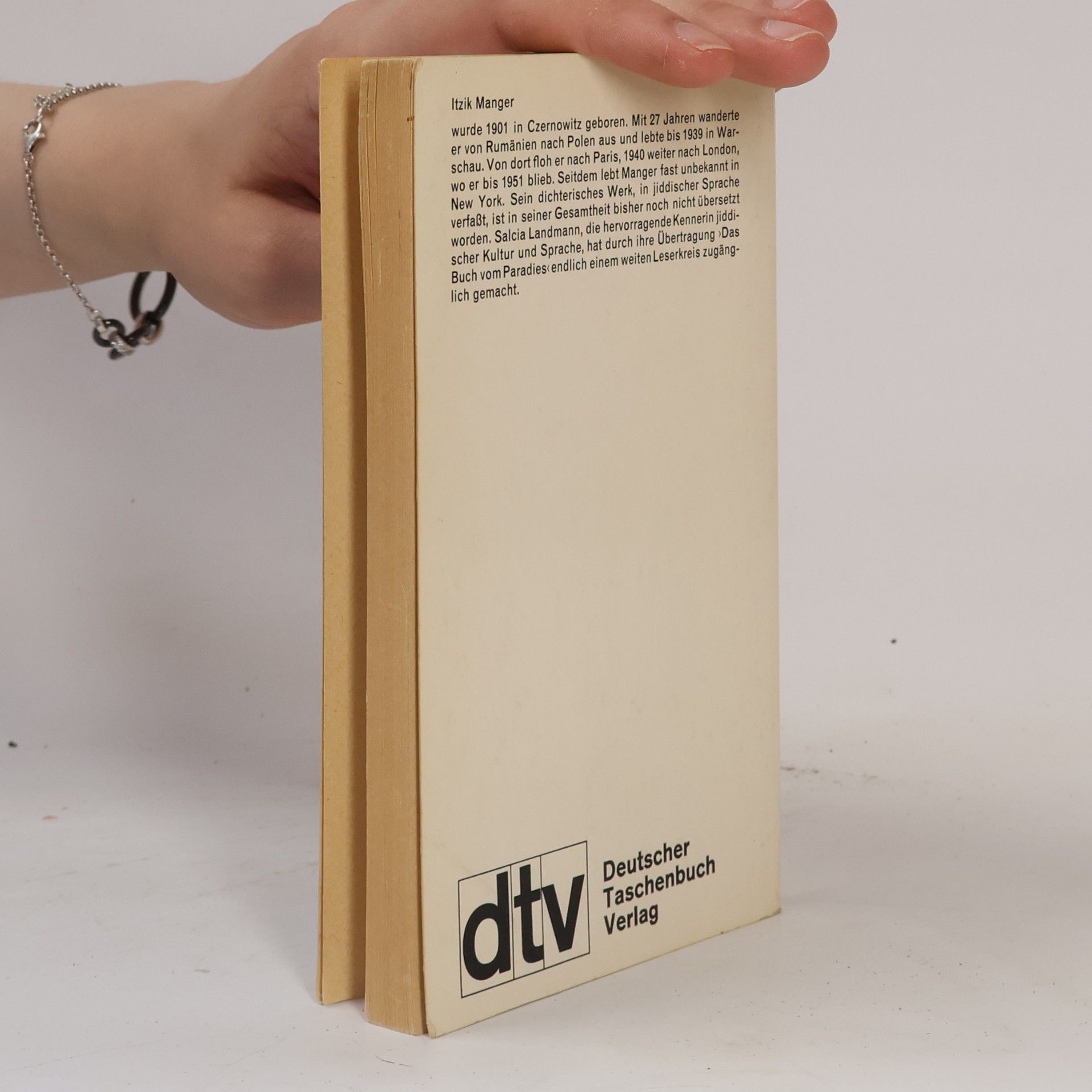Itzik Manger Das Buch vom Paradies