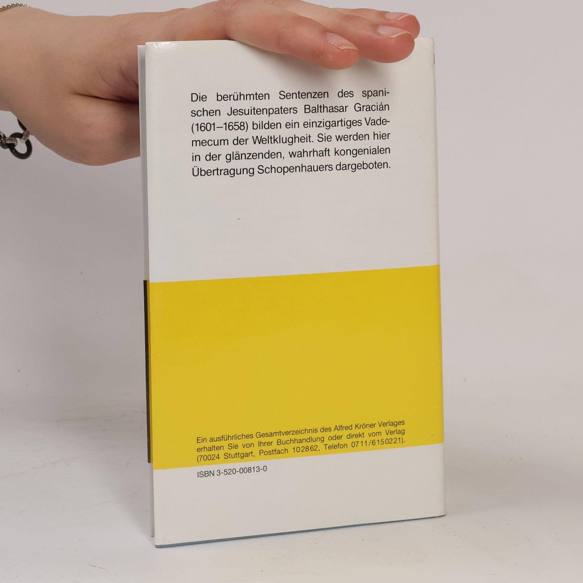 Baltasar Gracián Hand-Orakel und Kunst der Weltklugheit
