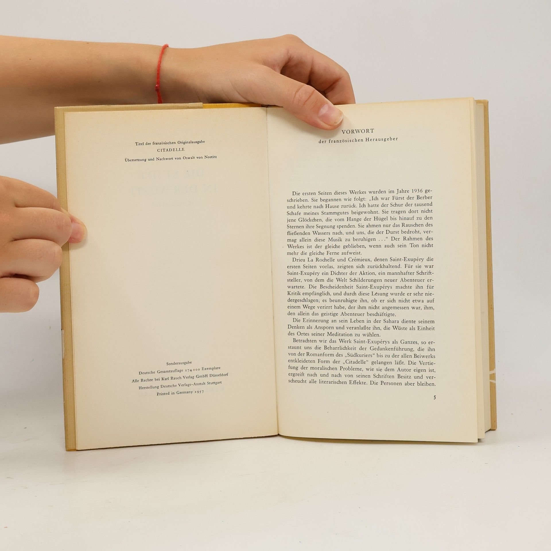 Antoine de Saint-Exupéry Die Stadt in der Wüste