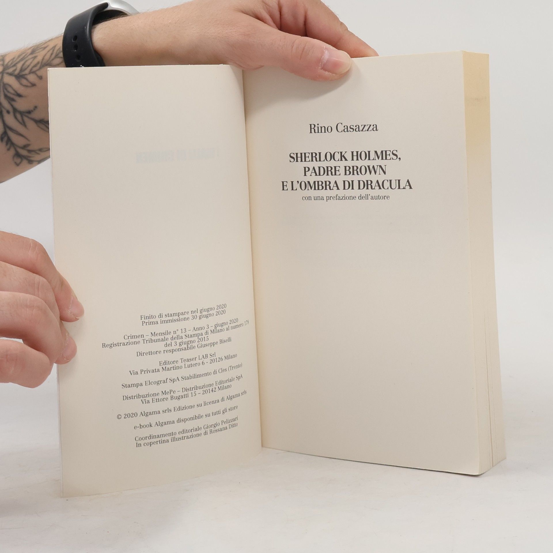 Rino Casazza Sherlock Holmes, Padre Brown e l'ombra di Dracula