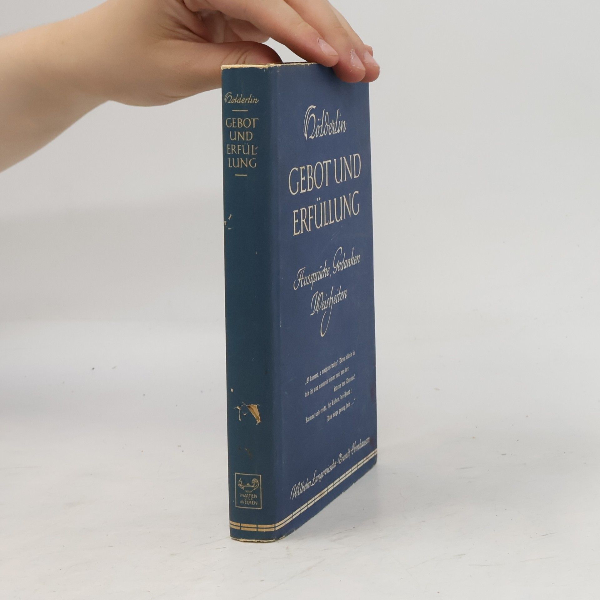 Friedrich Hölderlin Gebot und Erfüllung. Aussprüche, Gedanken, Weisheiten