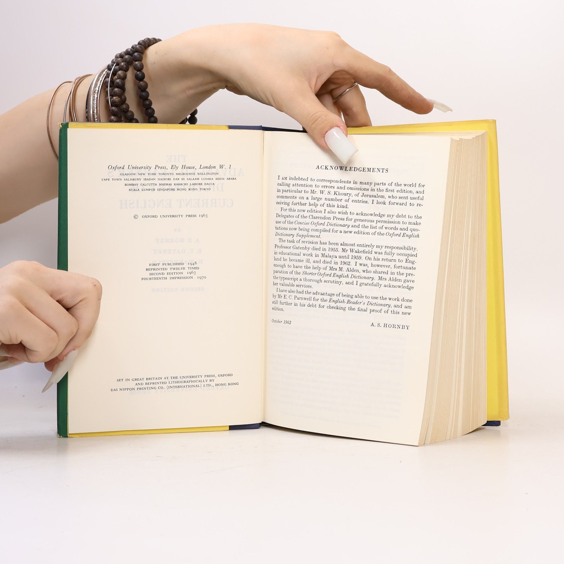Albert Sydney Hornby The Advanced Learner´s Dictionary of Current English