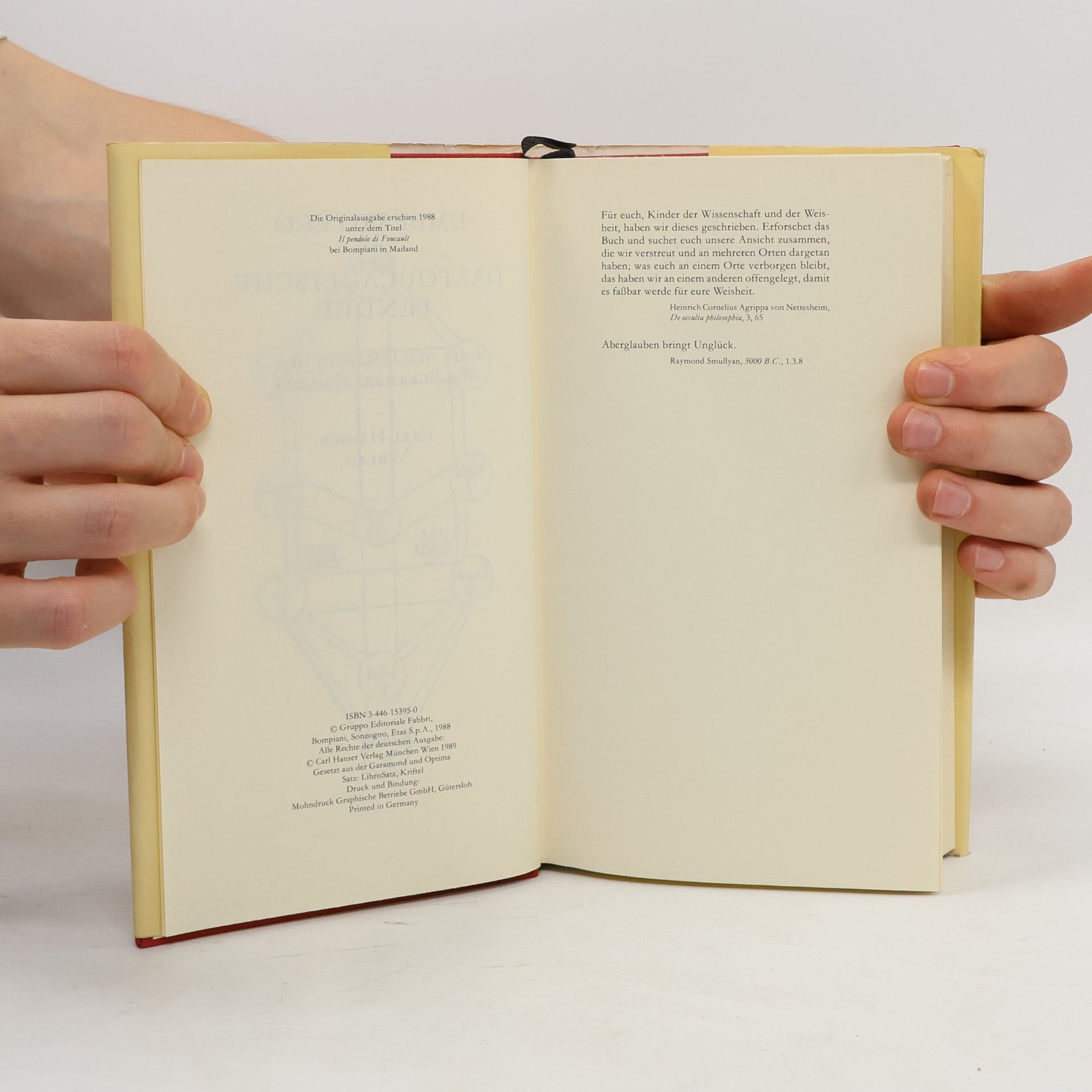 Umberto Eco Das Foucaultsche Pendel