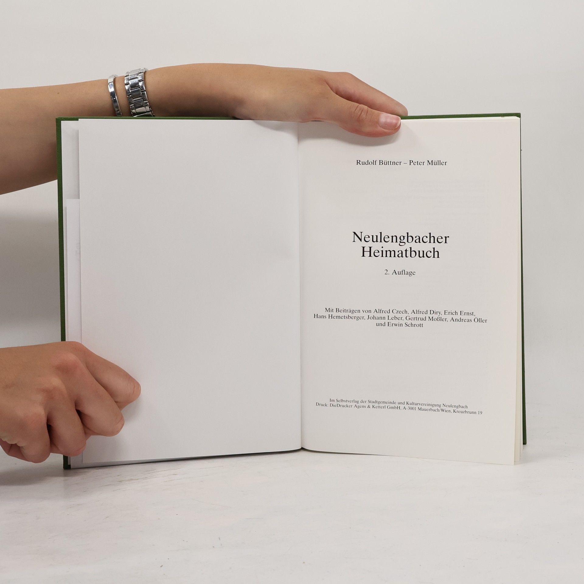 Rudolf Büttner Neulengbacher Heimatbuch