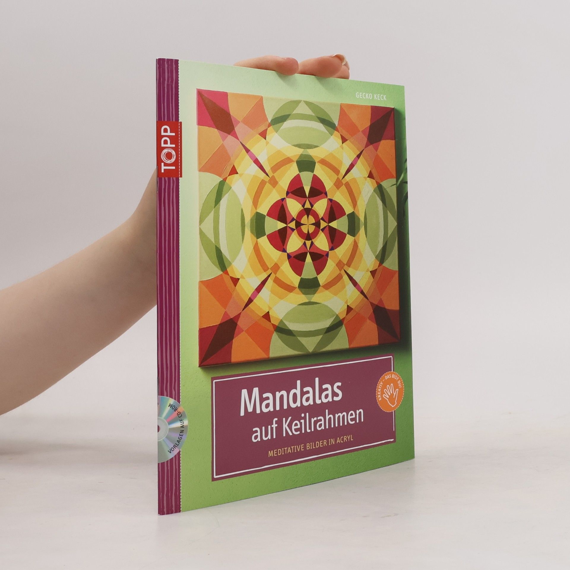 Gecko Keck Mandalas auf Keilrahmen