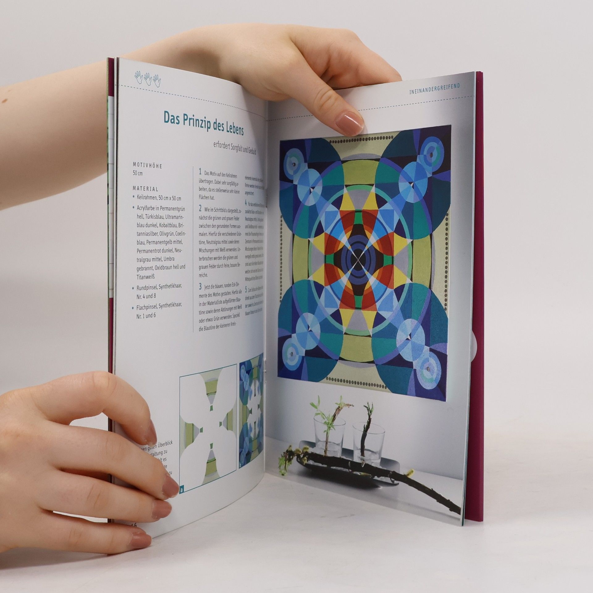 Gecko Keck Mandalas auf Keilrahmen