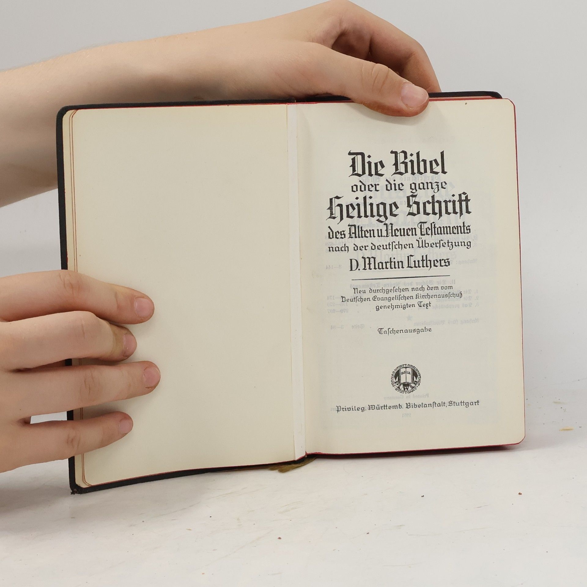 Martin Luther Die Bibel oder die ganze Heilige Schrift des Alten und Neuen Testaments
