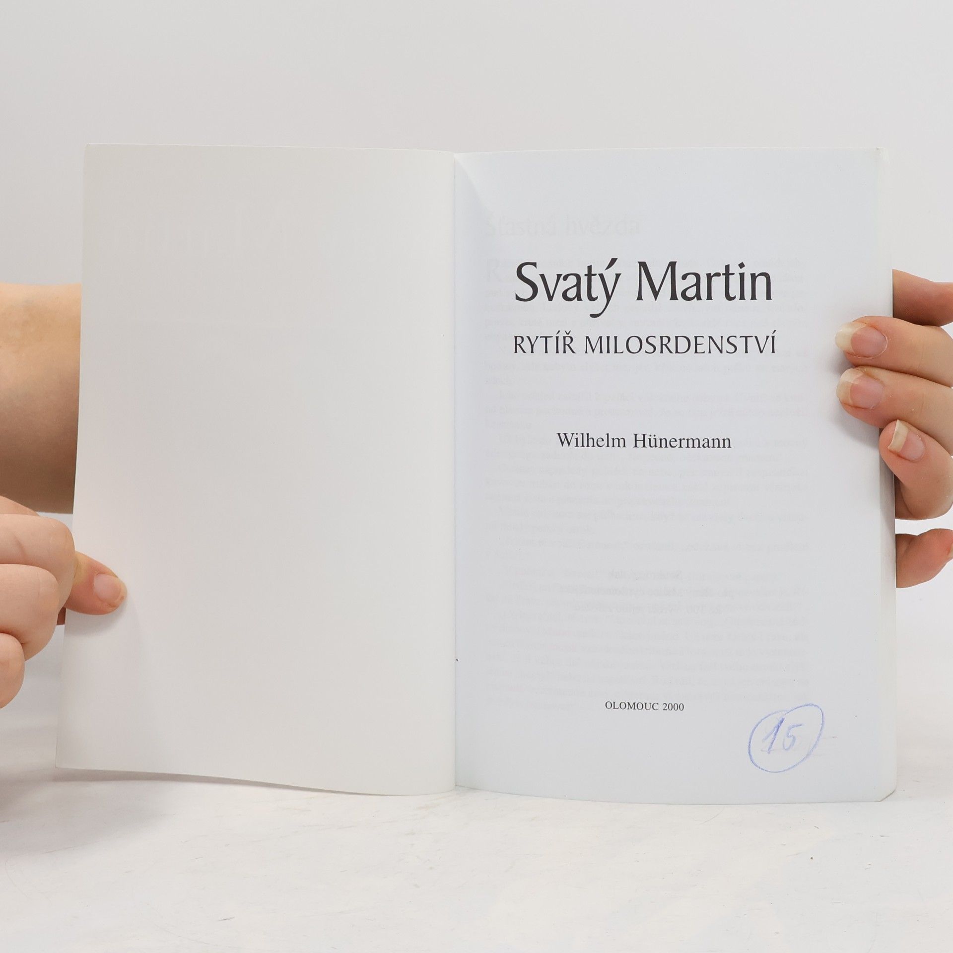 Wilhelm Hünermann Svatý Martin : rytíř milosrdenství