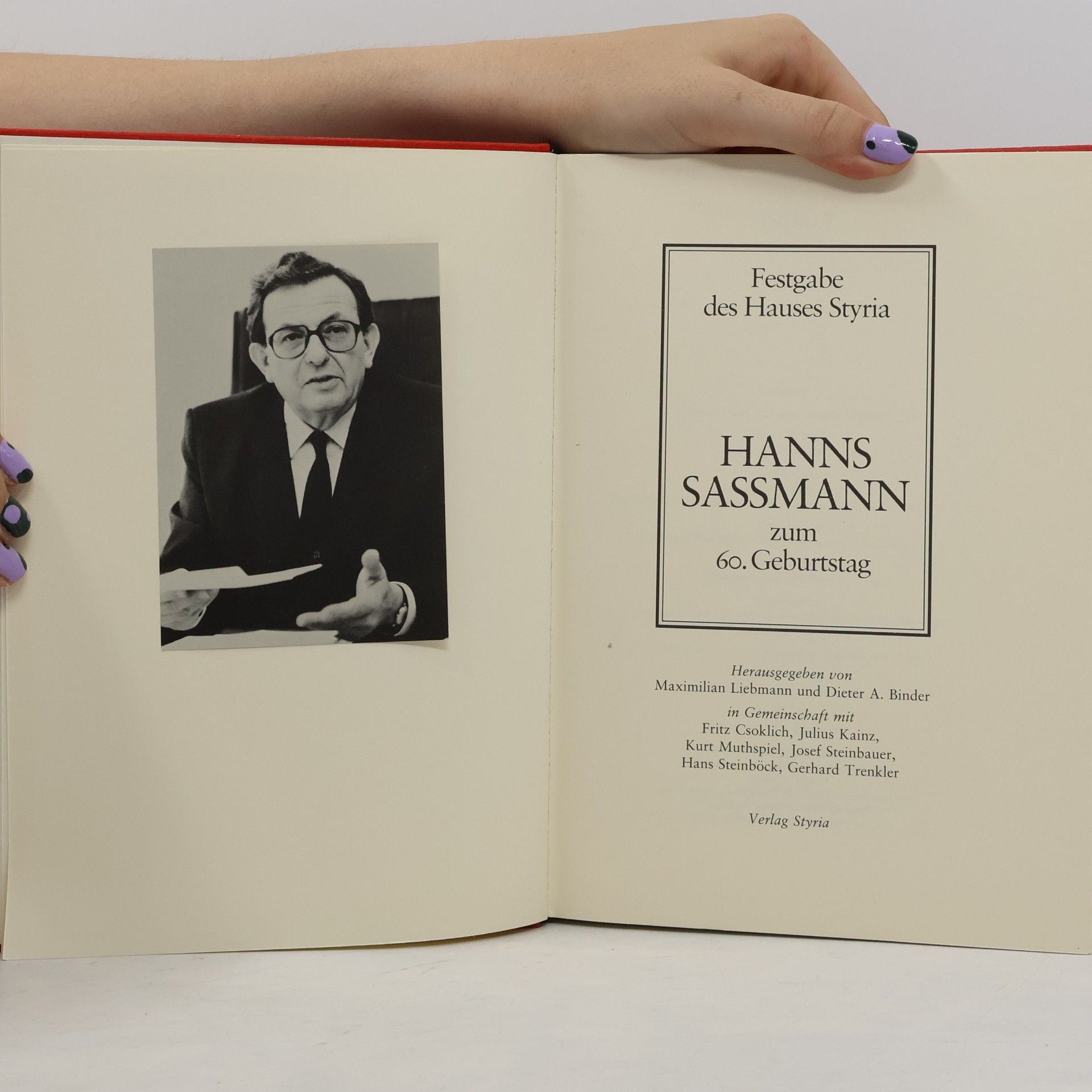 Hanns Sassmann Hanns Sassmann zum 60. Geburtstag