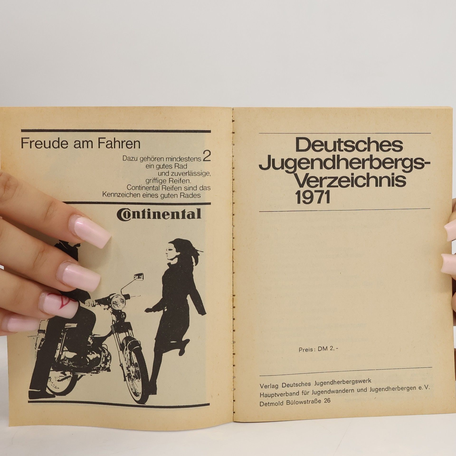 Autorenkollektiv Deutsches Jugendherbergs-Verzeichnis 1971