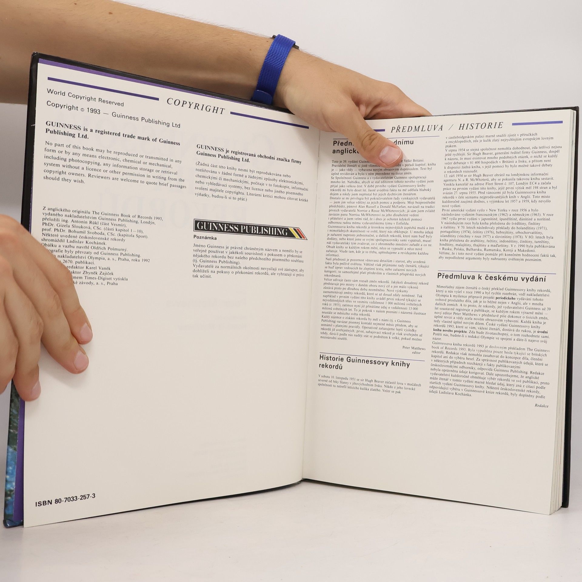 Various authors Guinessova kniha rekordů 1993