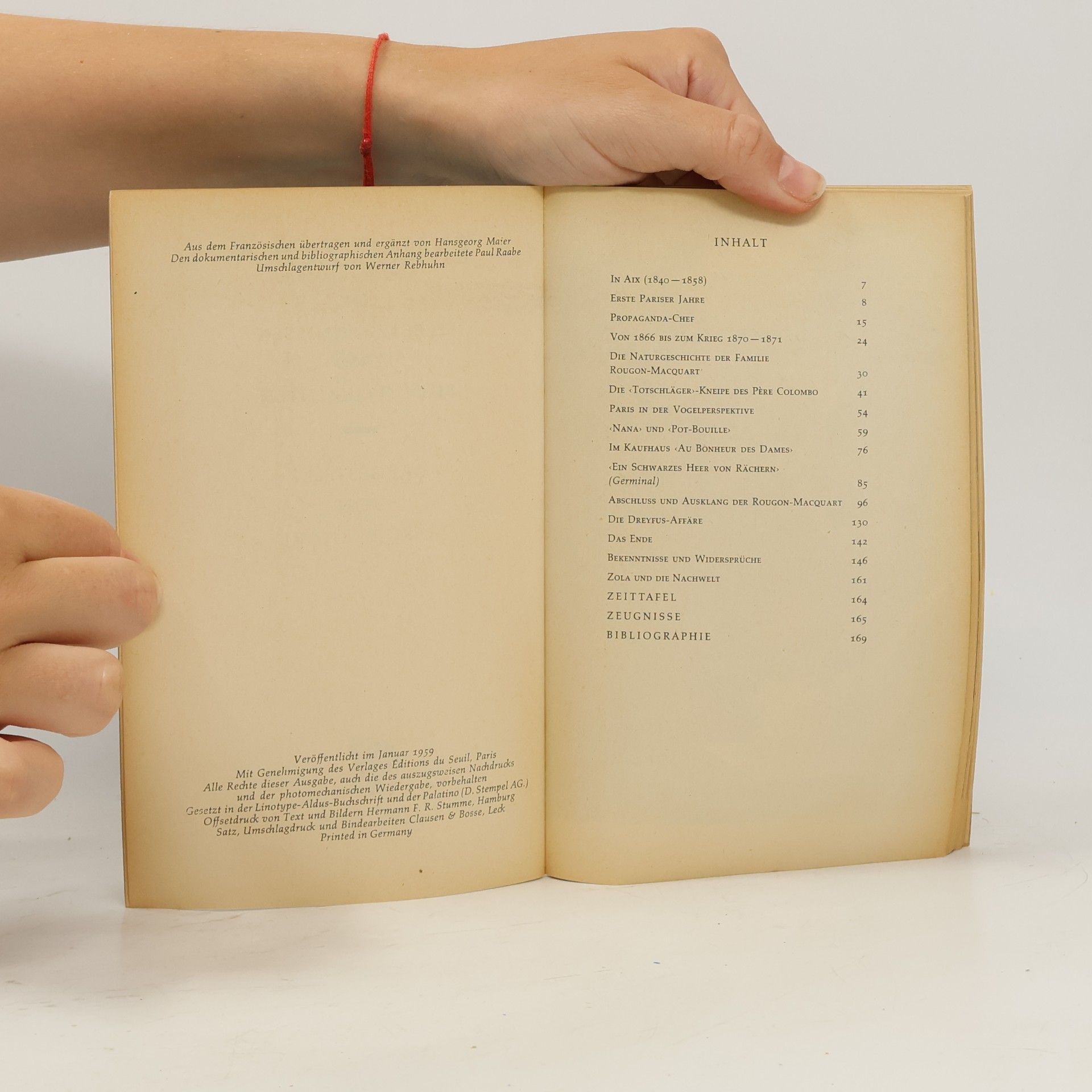 Autorenkollektiv Zola. Rowohlts Monographien in Selbstzeugnissen und Bilddokumenten