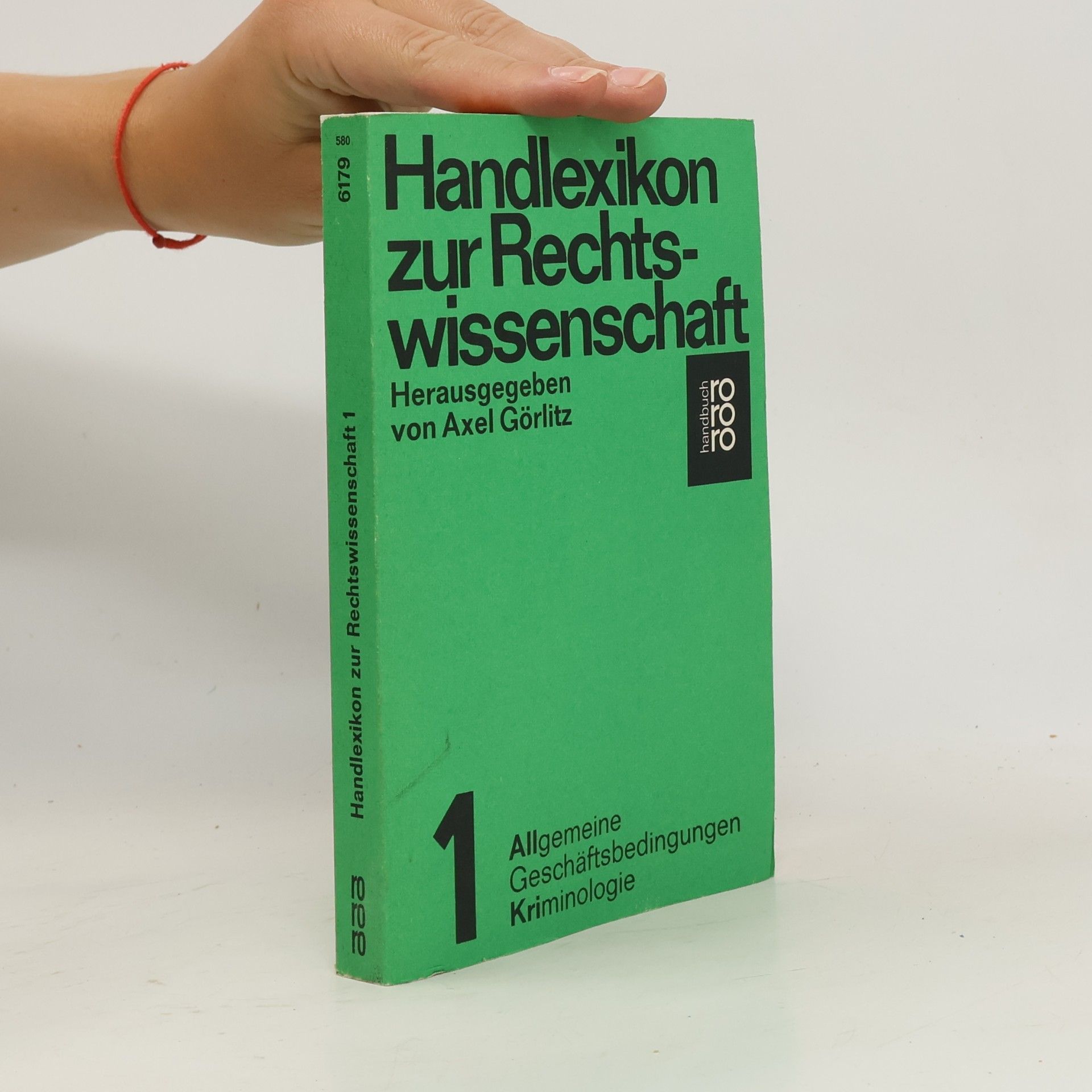 Axel Görlitz Handlexikon zur Rechtswissenschaft