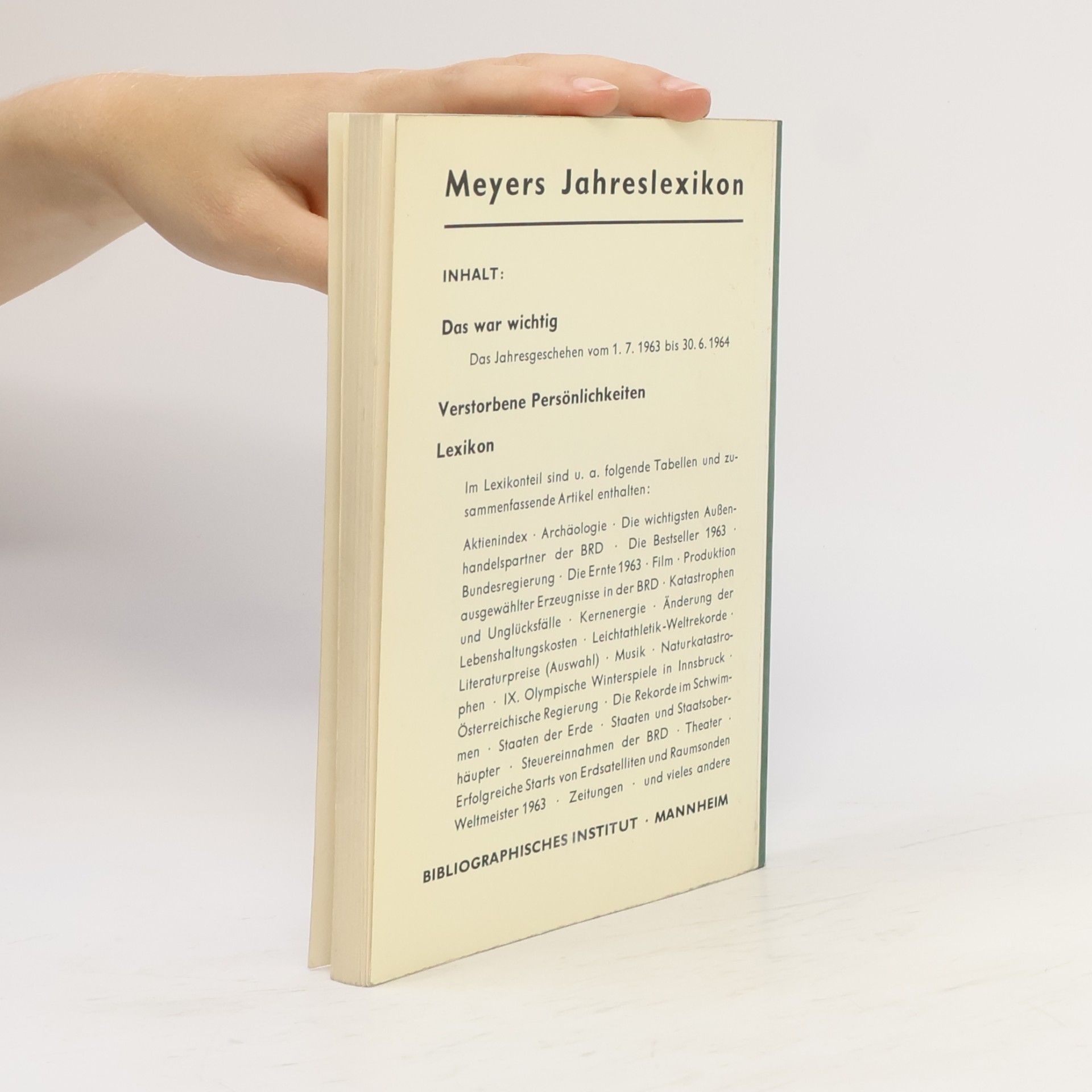 Autorenkollektiv Meyers Jahreslexikon 1966/67