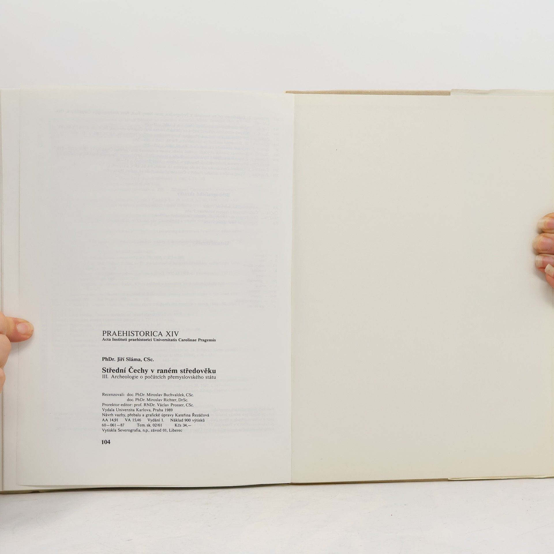 Jiří Sláma Praehistorica XIV - Střední Čechy v raném středověku