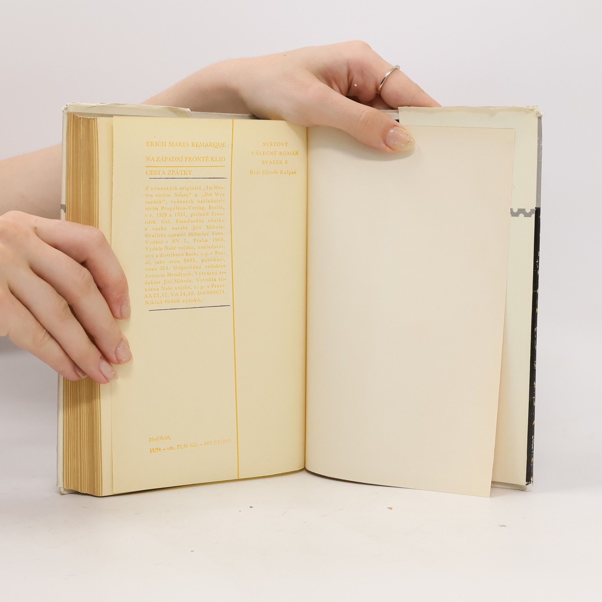 Erich Maria Remarque Na západní frontě klid