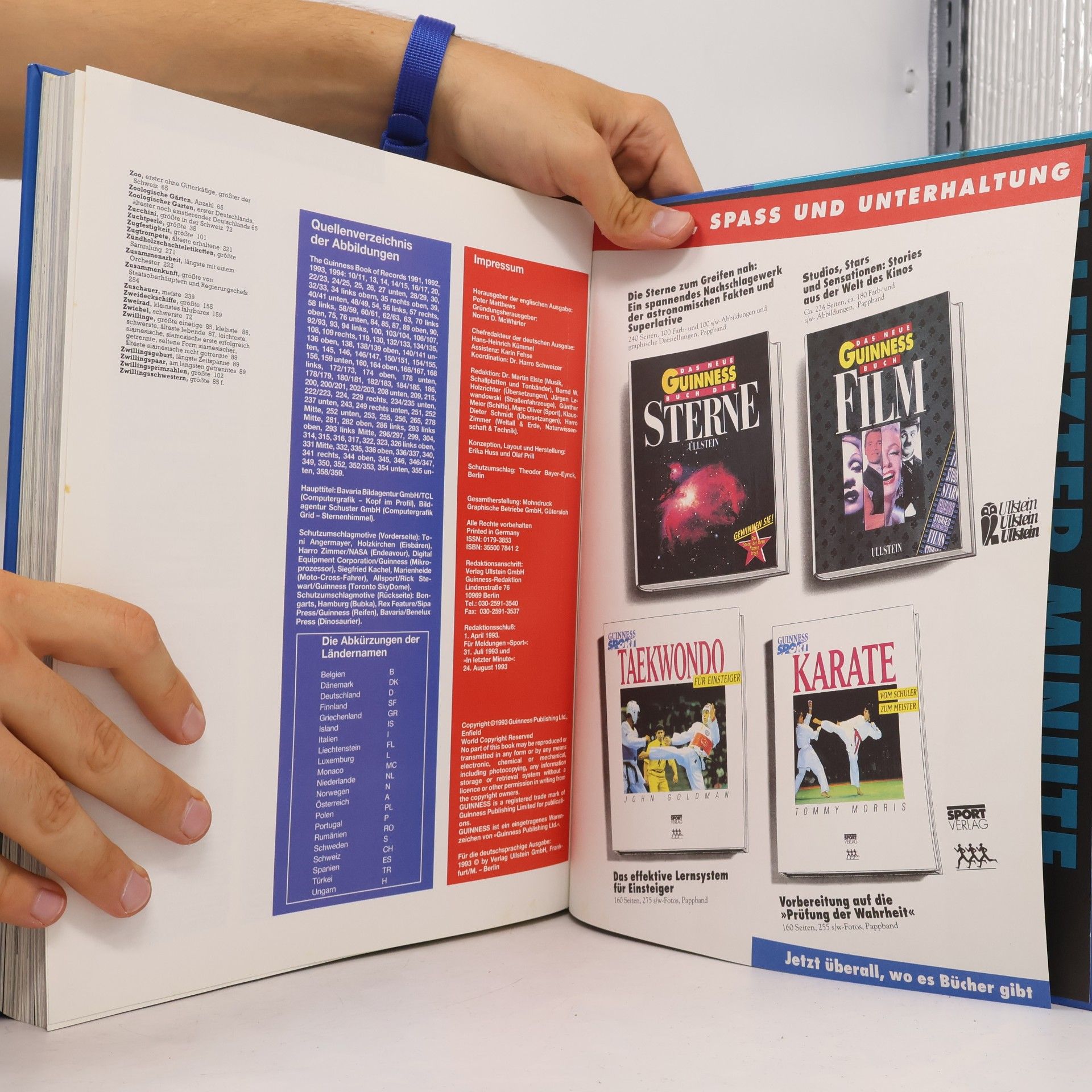 Peter Hugoe Matthews Das neue Guinness Buch der Rekorde '94.