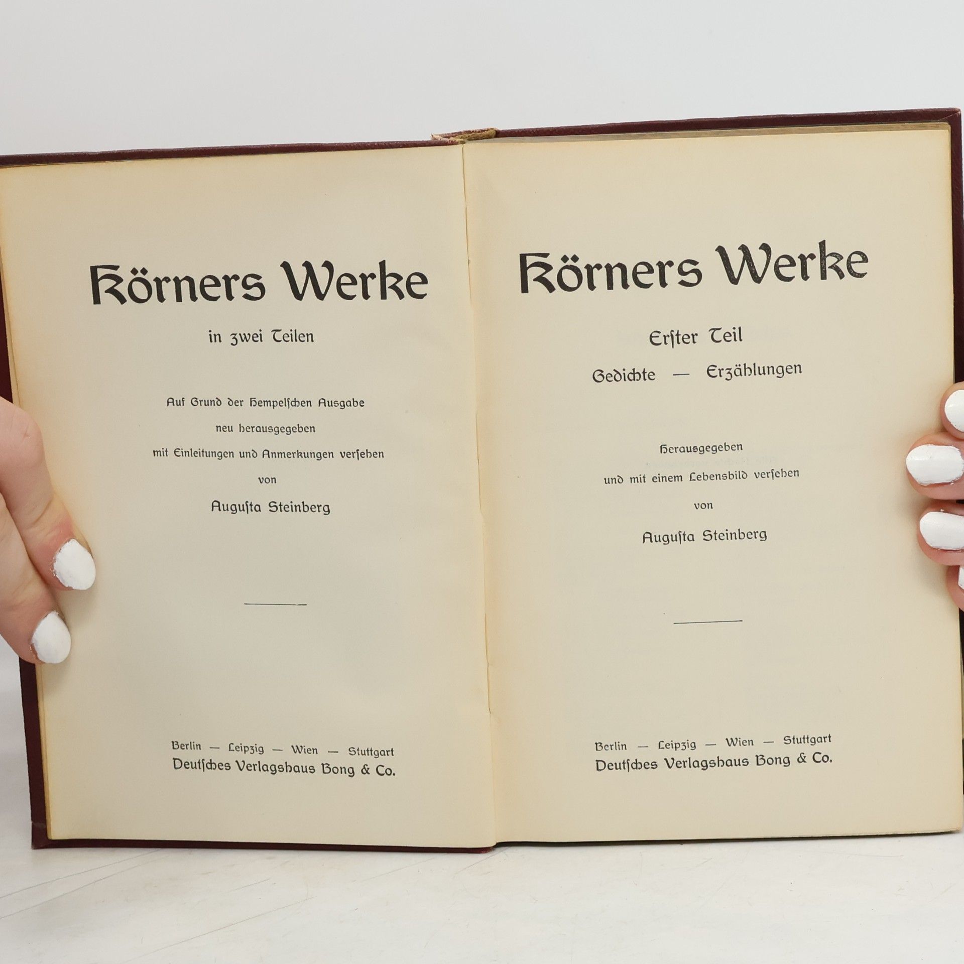Theodor Körner Körners Werke 1