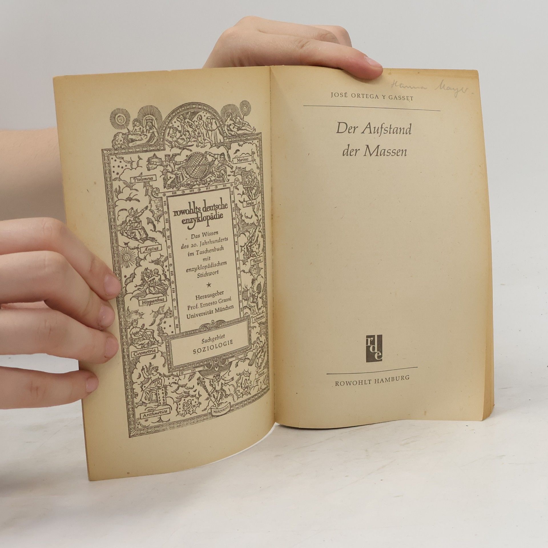 José Ortega y Gasset Der Aufstand der Massen