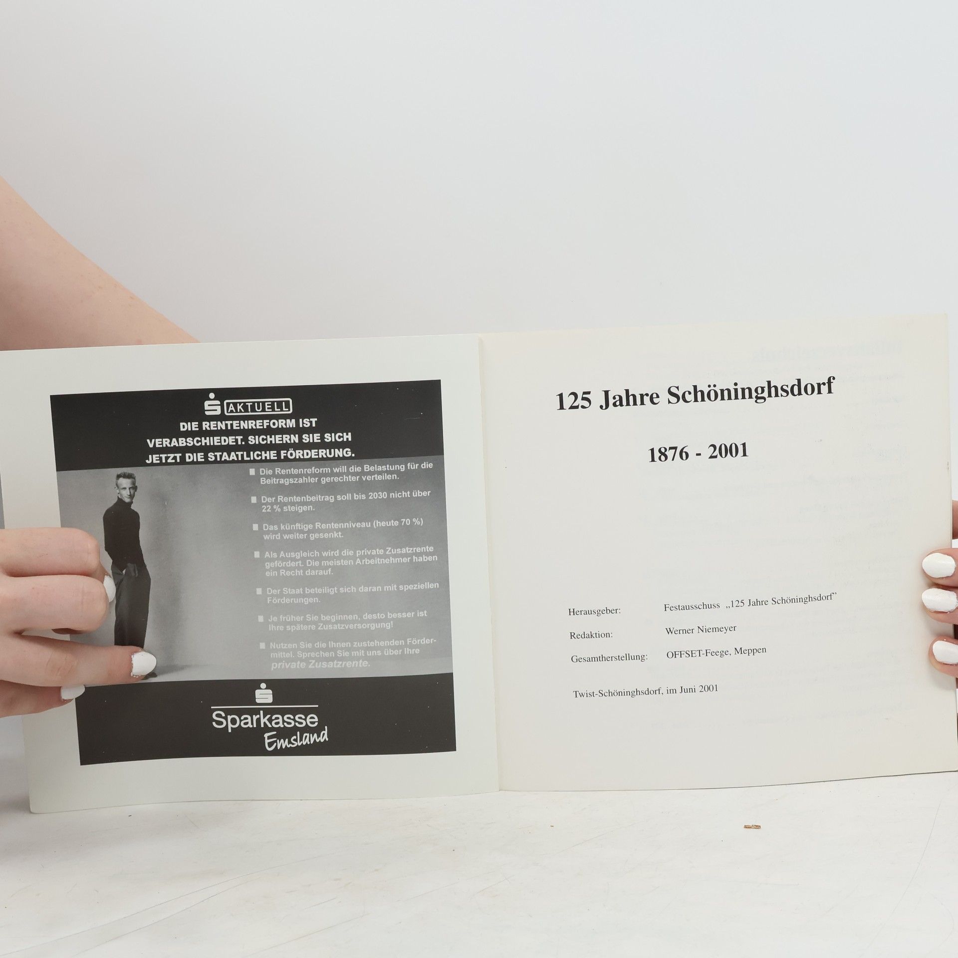 Autorenkollektiv 125 Jahre Schöninghsdorf 1876-2001