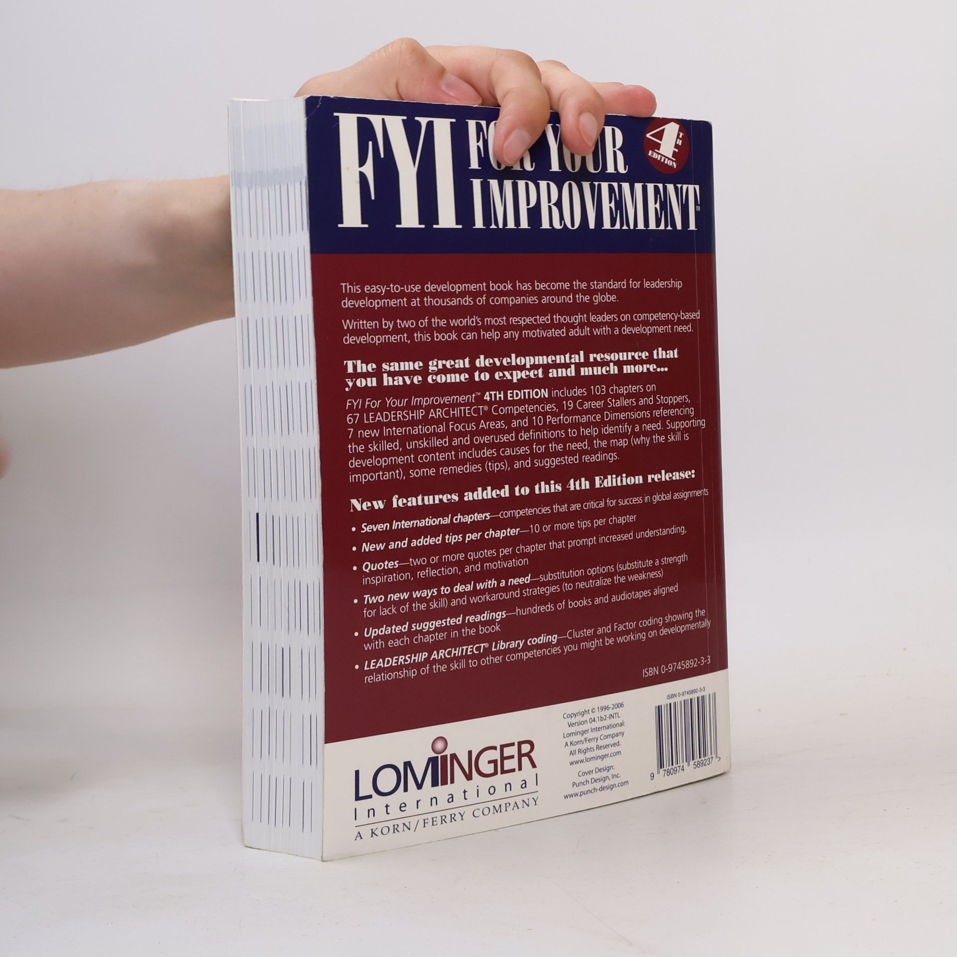 Michael M. Lombardo FYI : for your improvement : a guide for development and coaching for: learners, managers, mentors, and feedback givers