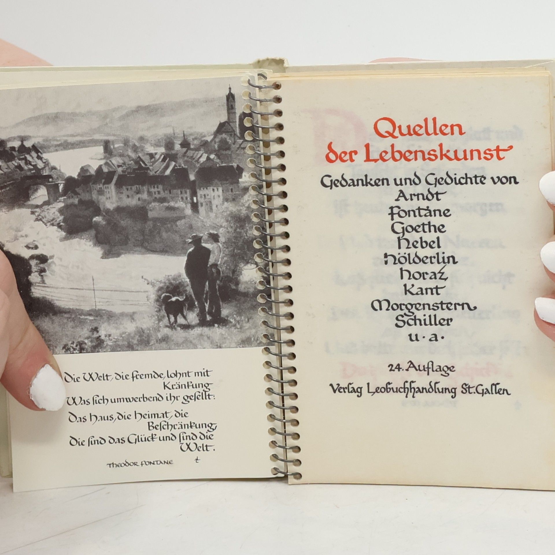Eugen Hettinger Quellen der Lebenskunst. Gedanken und Gedichte von Fontane bis Schiller